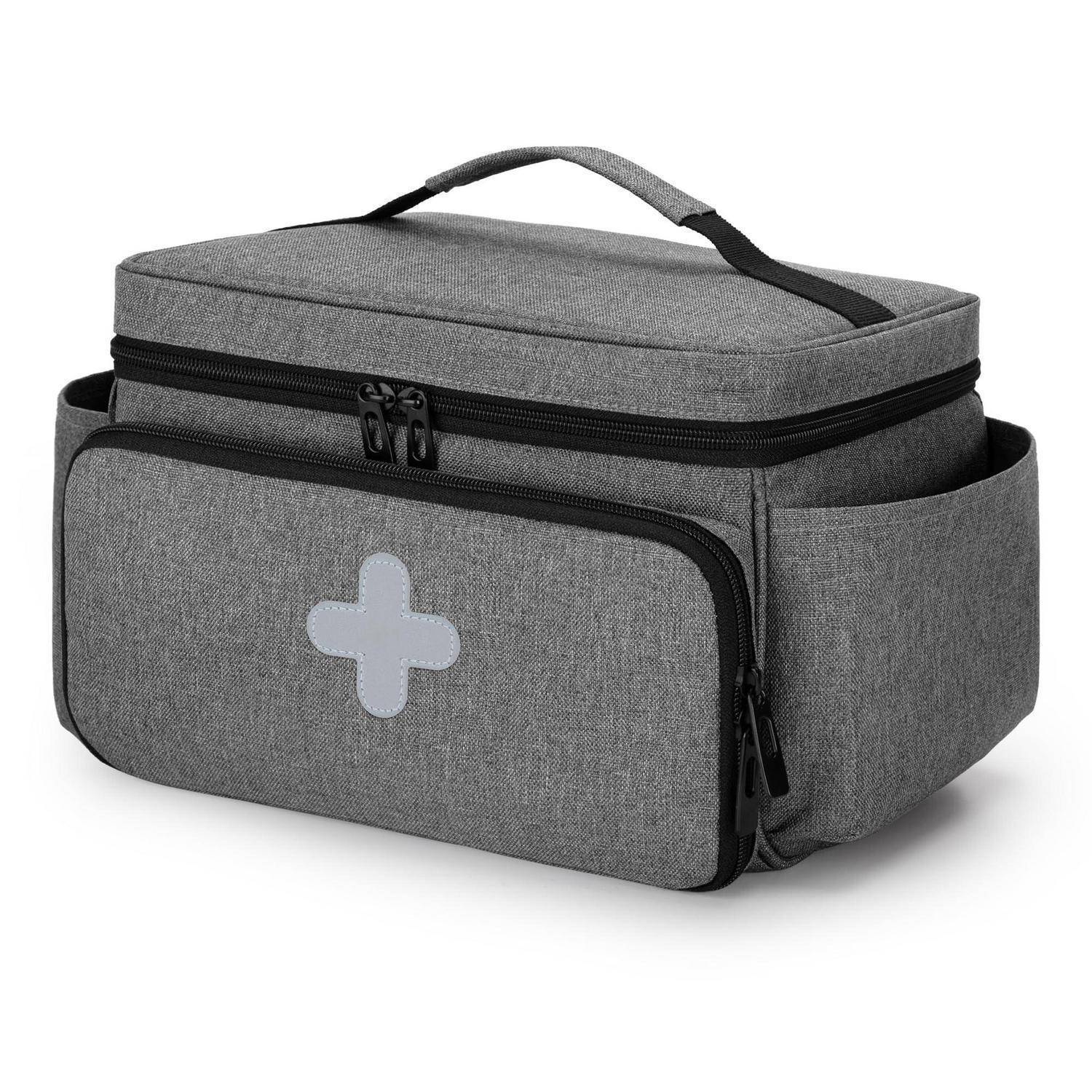CURMIO Erste Hilfe Tasche Grau 29x19,5x17,5cm Wasserabweisend