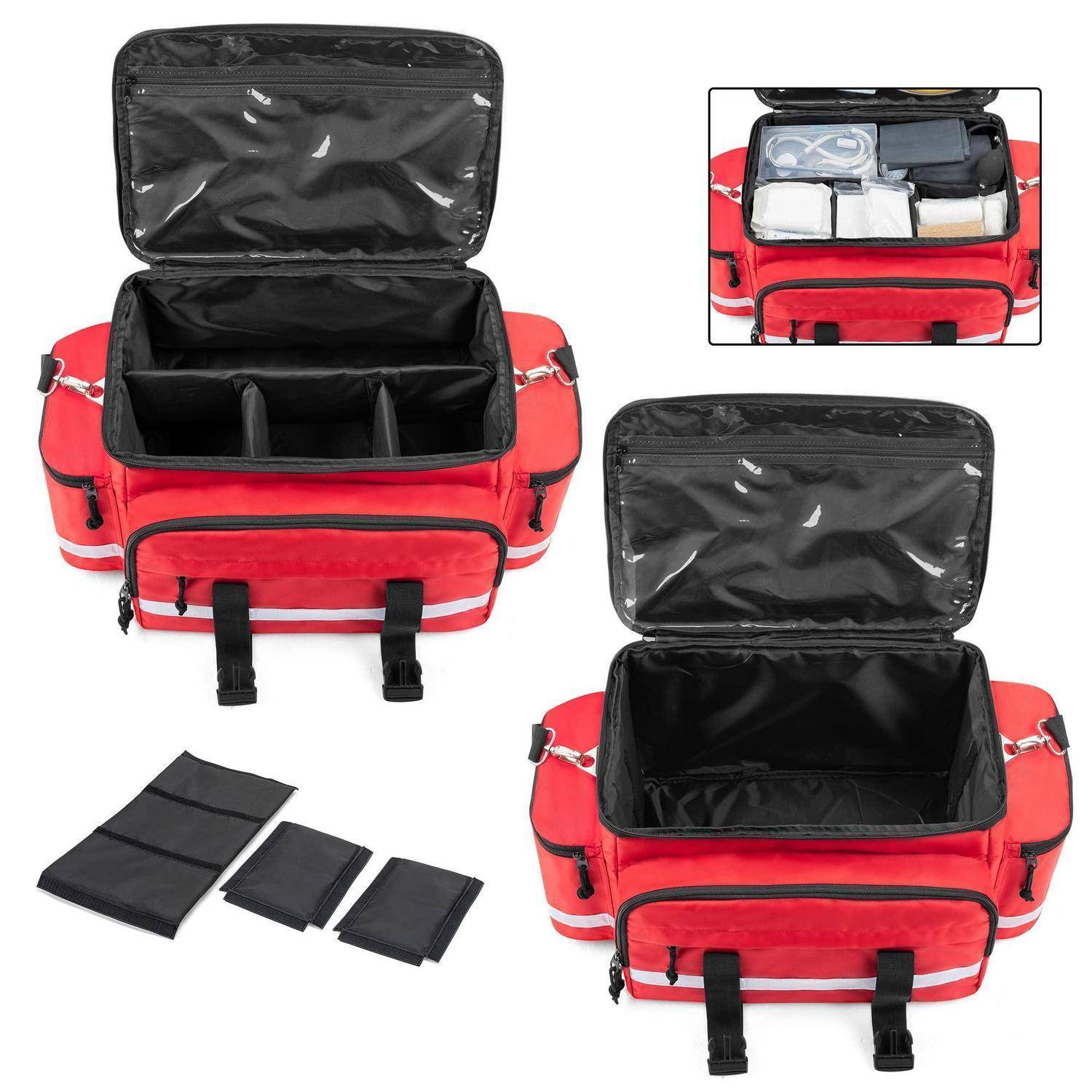 Damero Erste Hilfe Tasche Rot mit Trennwänden