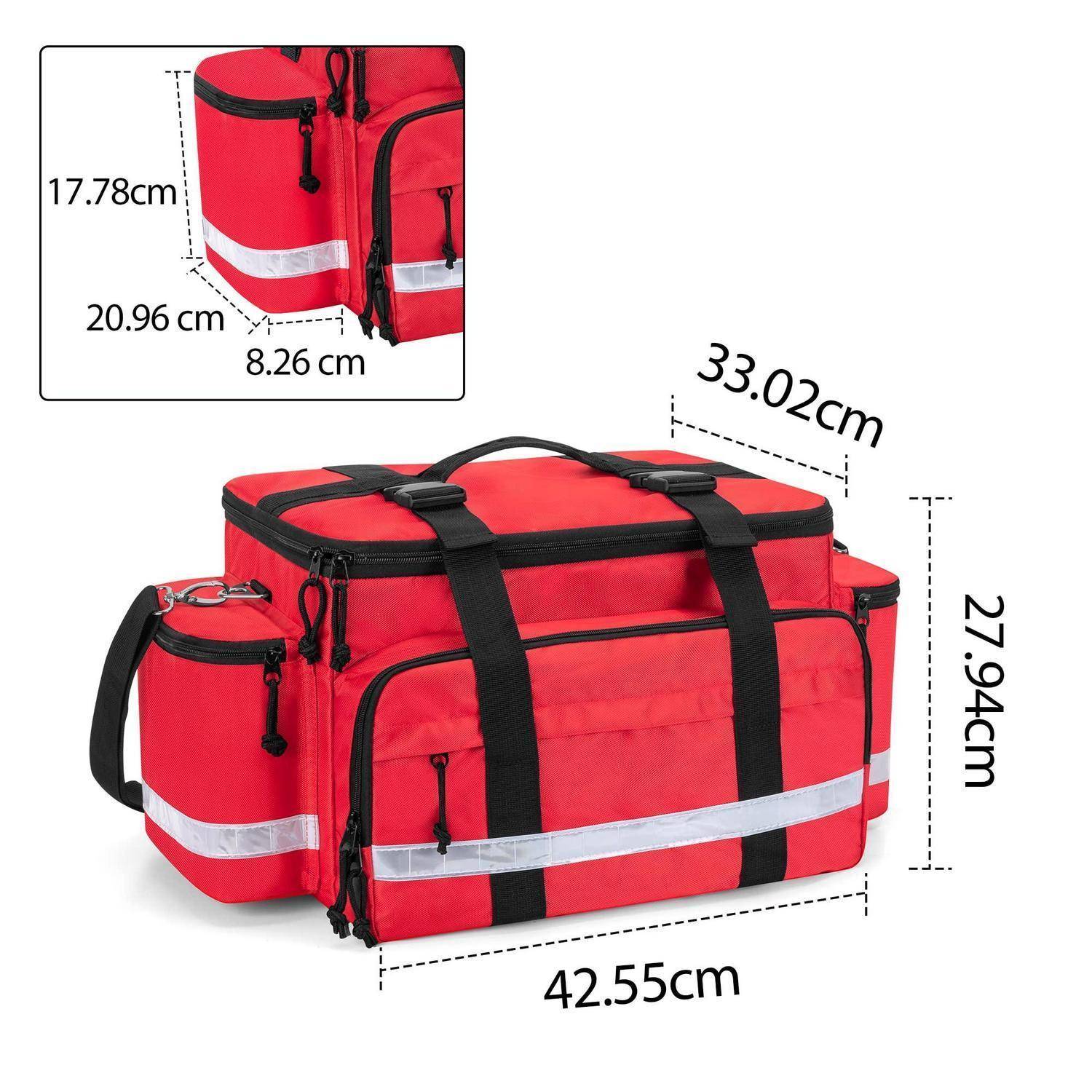 Damero Erste Hilfe Tasche Rot mit Trennwänden