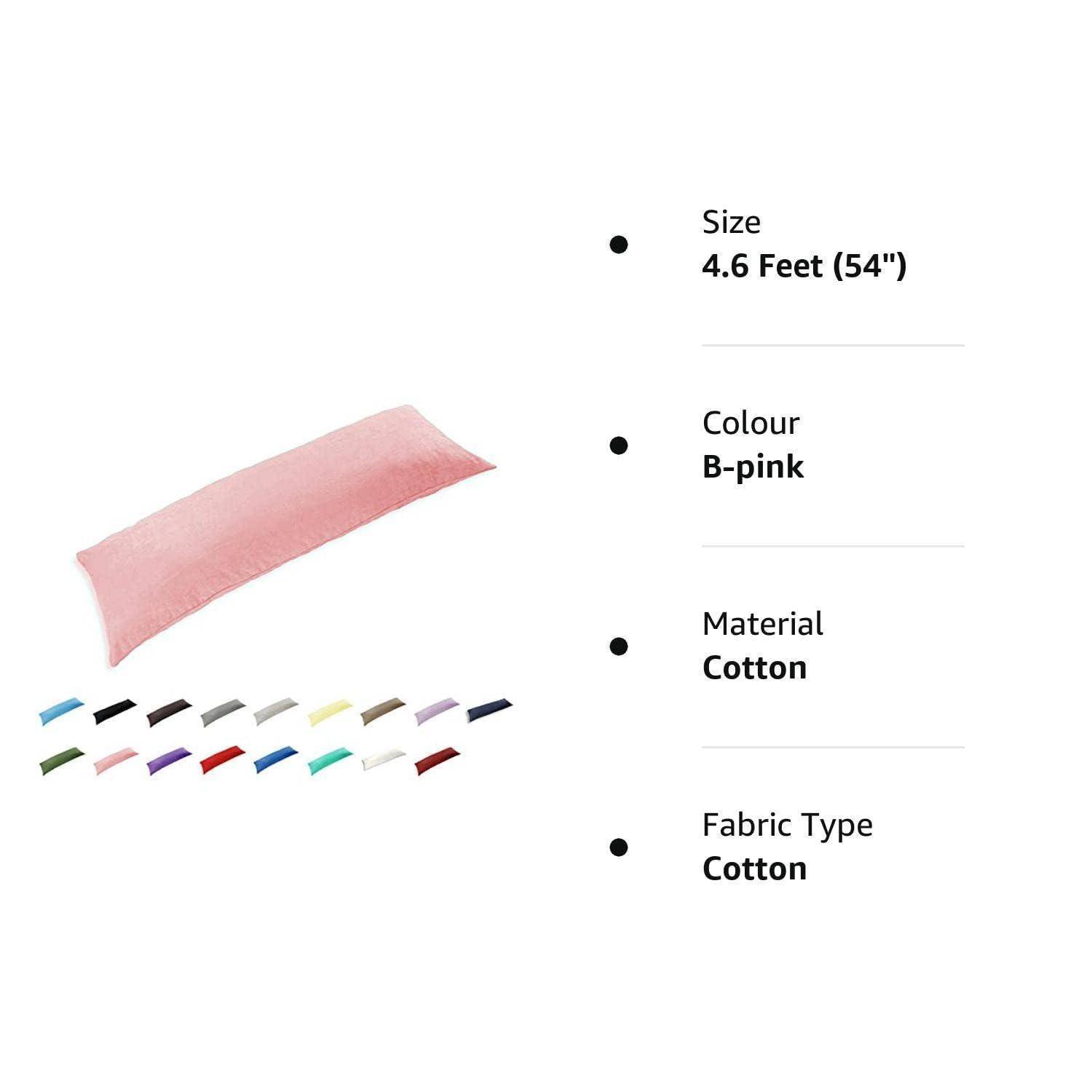 Kissenbezug 100% Baumwolle Umschlag-Stil 51x137 cm Rosa