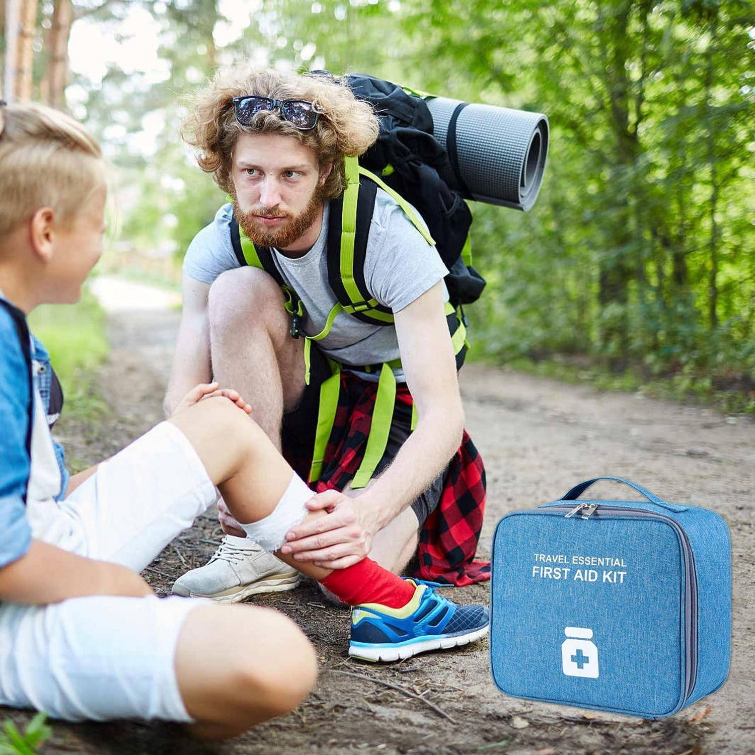 2stk Medikamententasche, Reiseapotheke, Erste Hilfe Tasche, Doppelschicht, Wasserfest