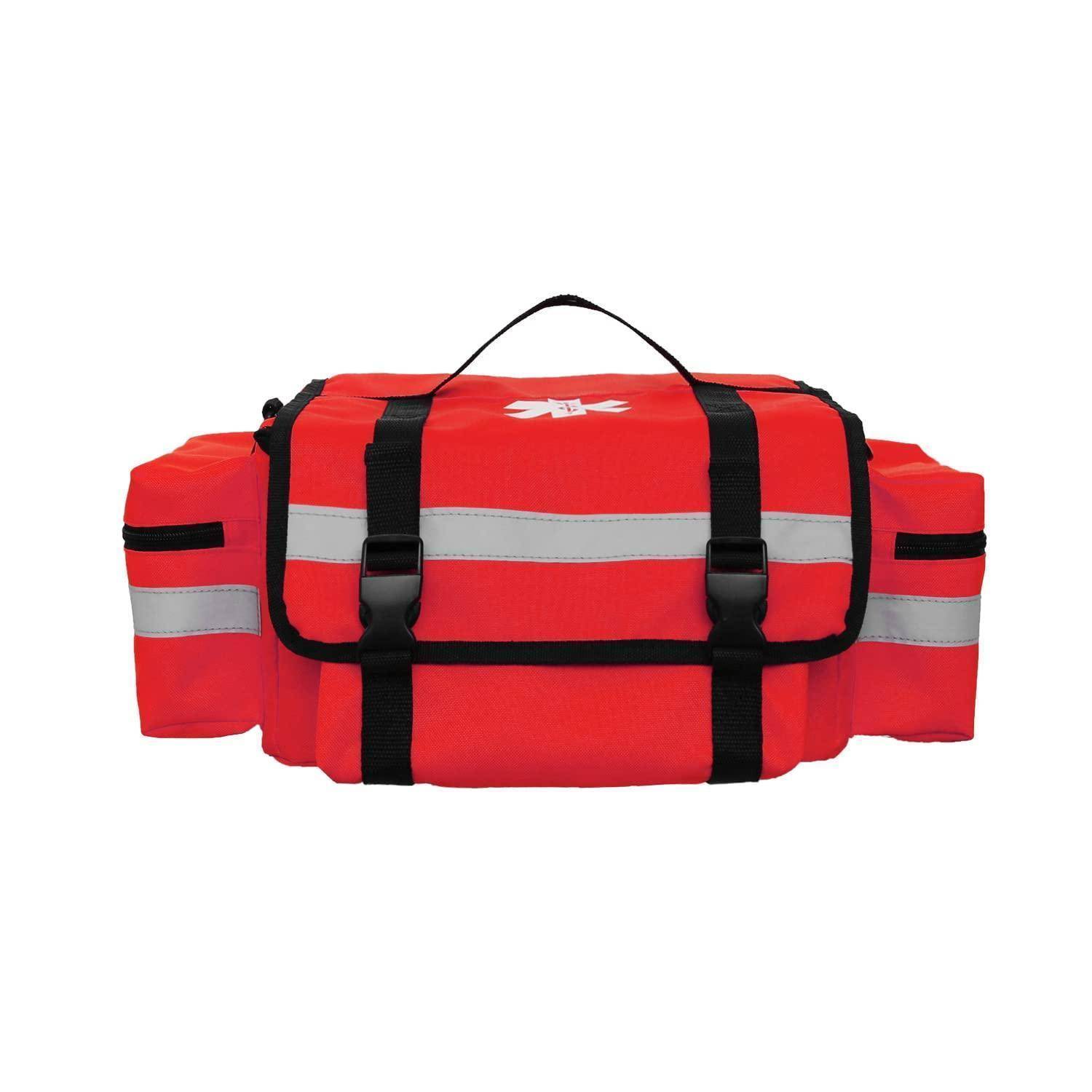 Erste-Hilfe-Tasche Rot mit Reflektoren, große Kapazität