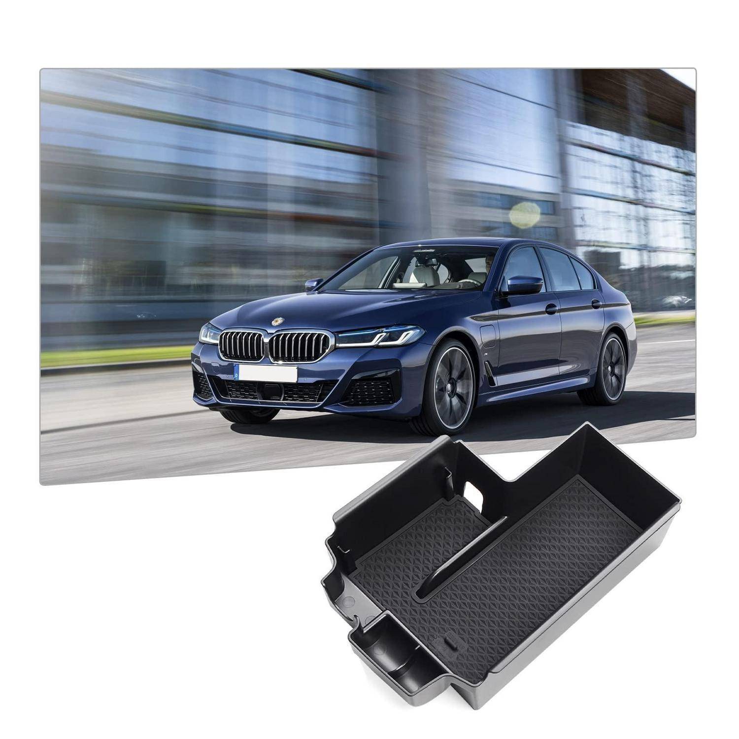 Aufbewahrungsbox Mittelkonsole für BMW 5er G30 G31 G38 2020-2023 Schwarz