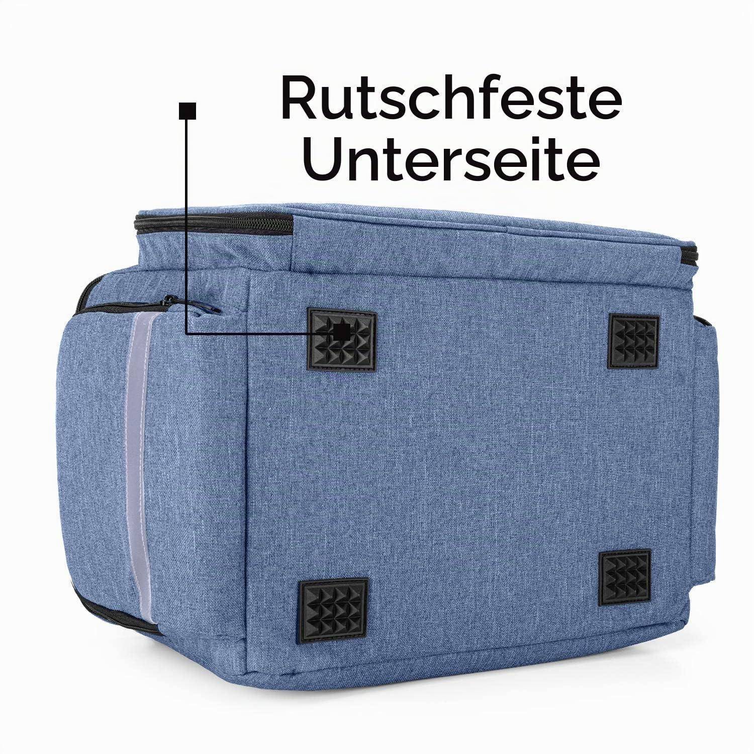 CURMIO Tragbare Medizintasche Blau, Wasserabweisend, mit Schultergurt