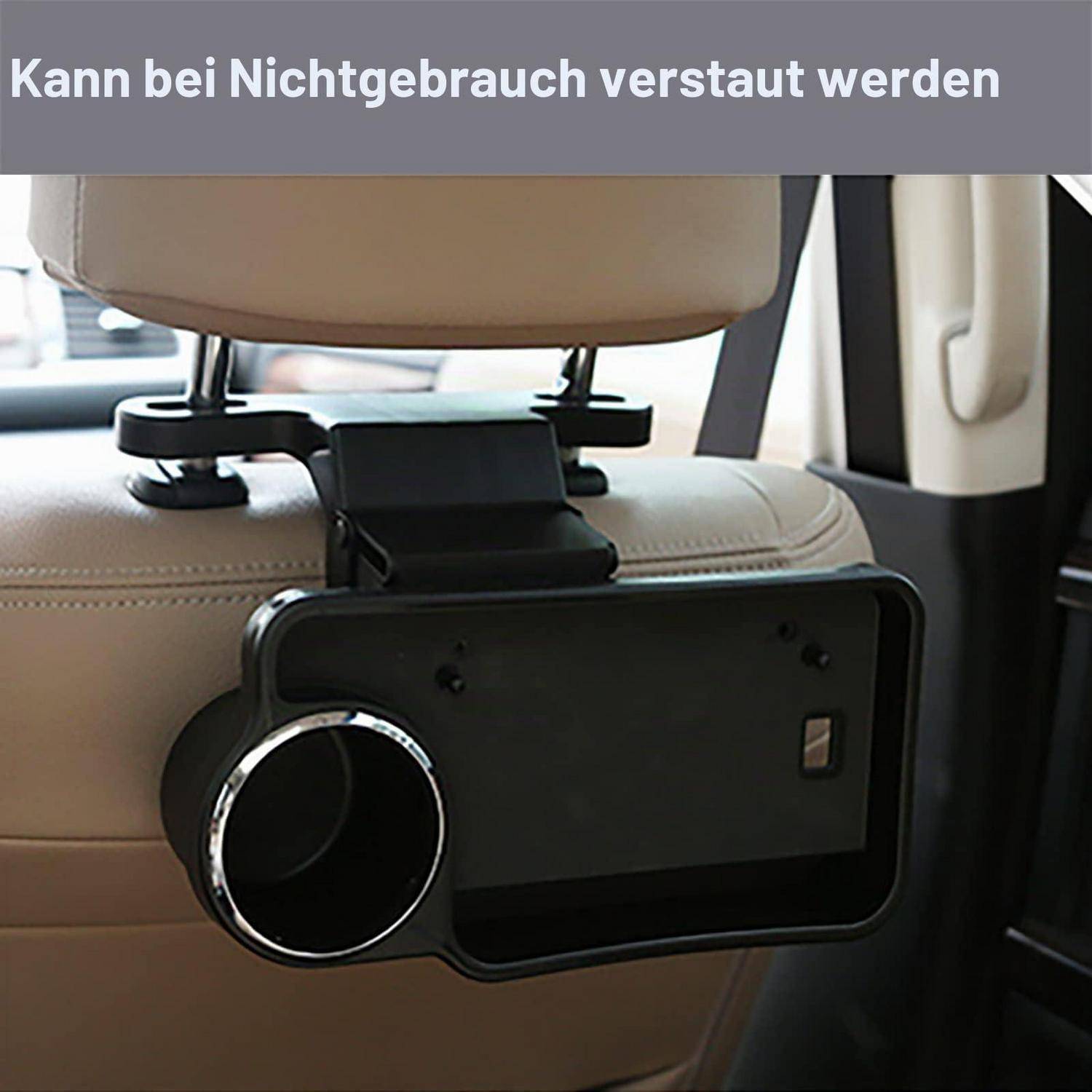 Rücksitz-Organizer mit faltbarem Tischtablett und Getränkehalter