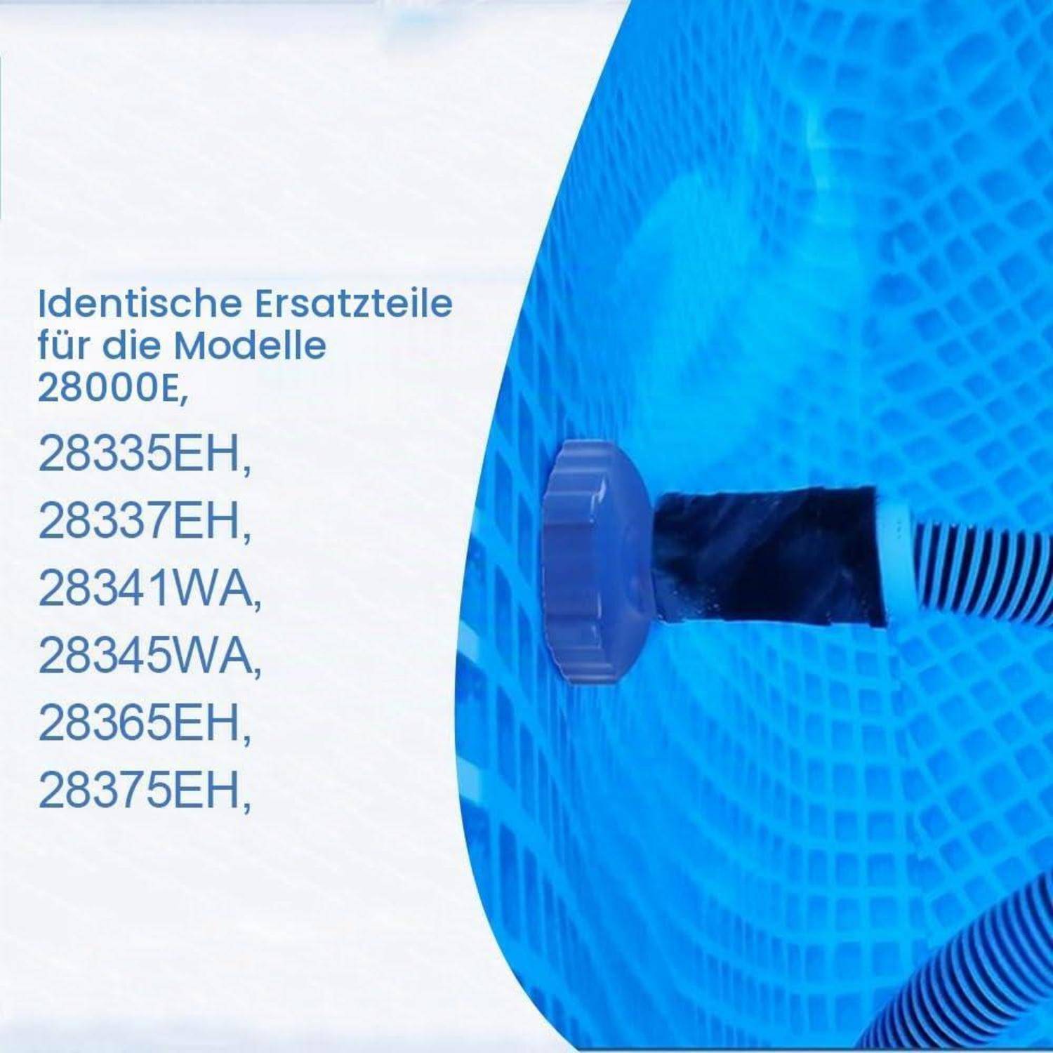 2 Stück Poolschlauchadapter 80mm auf 38mm