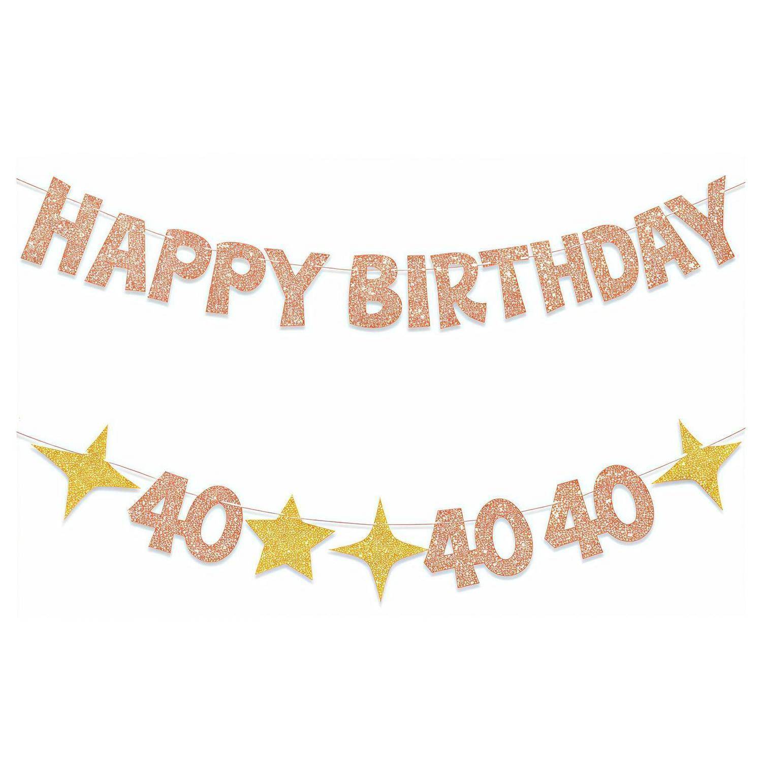 Rosa glitzernde „HAPPY BIRTHDAY