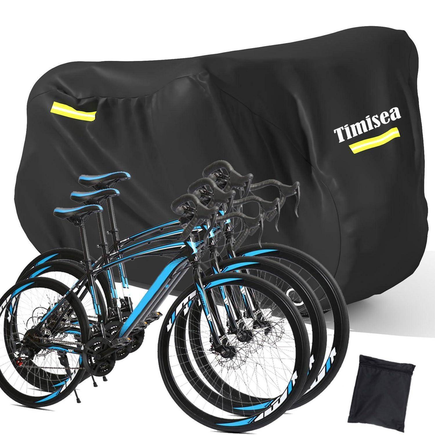 Schwarze Schutzfahrradhülle mit 