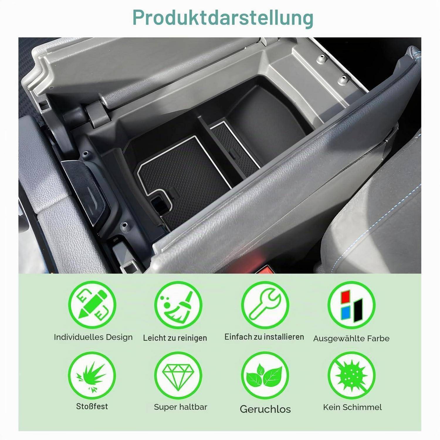 Mittelkonsolen-Organizer ABS Weiß für Renault Austral/Espace VI/Rafale