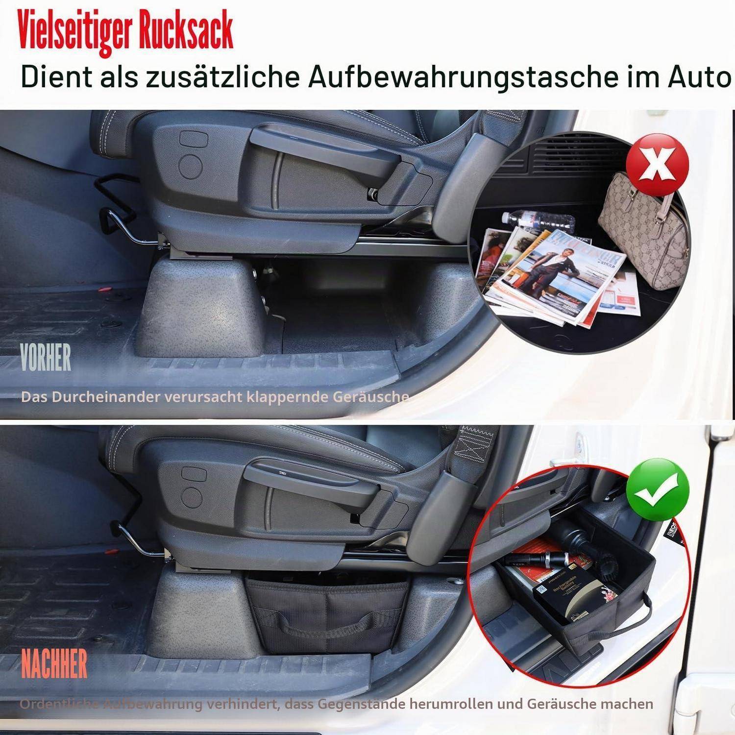 Aufbewahrungstasche für Auto unter dem Sitz, 2 Stück, für Ineos Grenadier 2020-2024