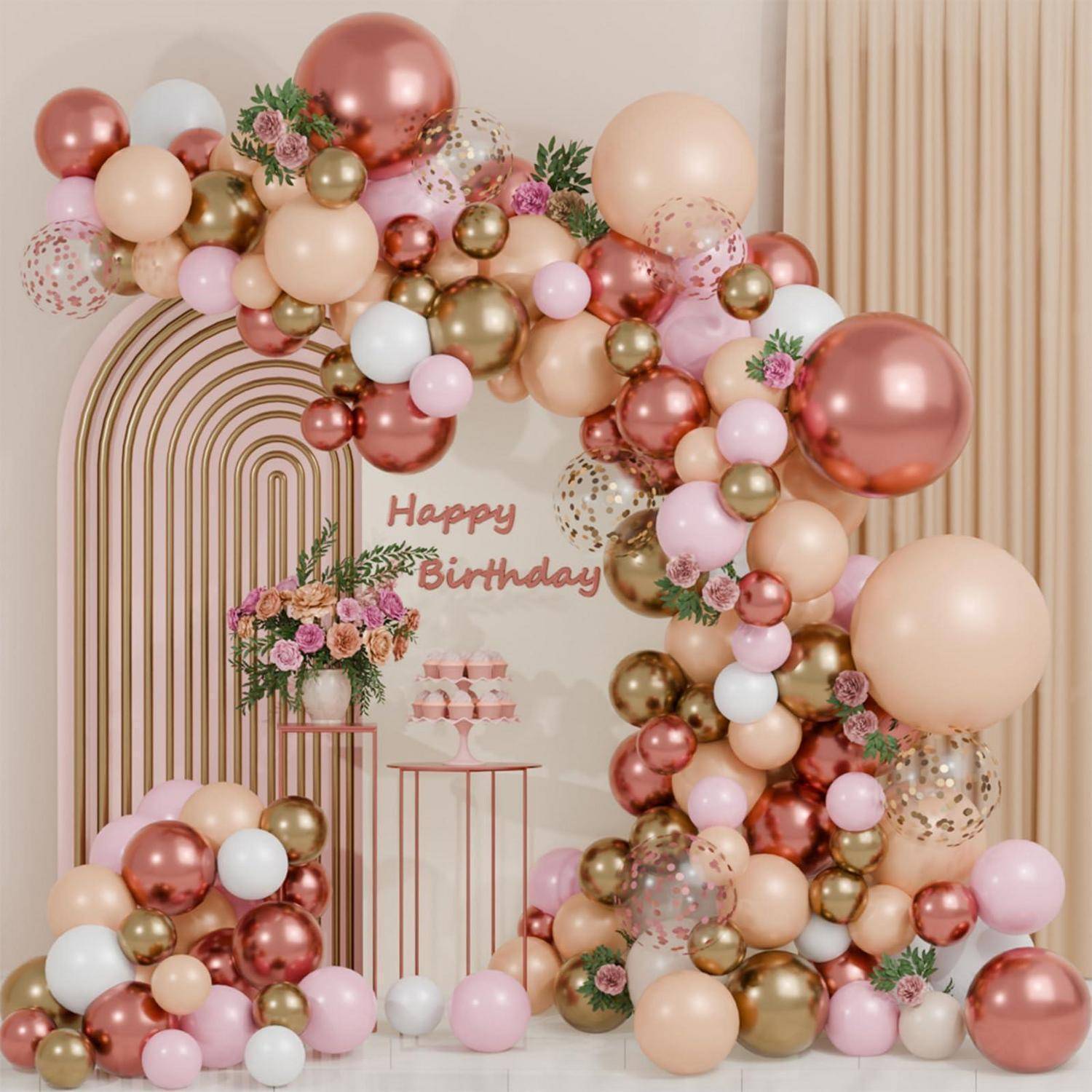 Geburtstagsparty-Hintergrund mit „Happy Birthday