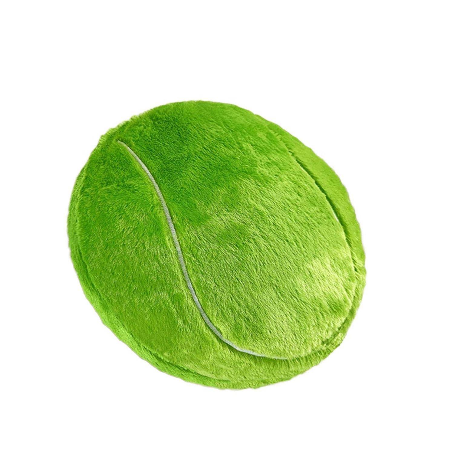 Grüner Tennisball isoliert auf weißem Hintergrund.