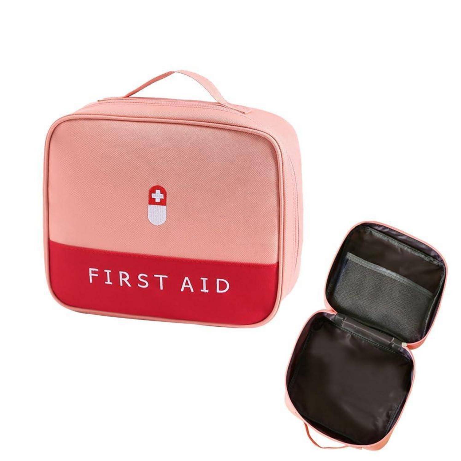 Leere Erste Hilfe Tasche Rosa Oxford-Gewebe 24x20x9.5cm