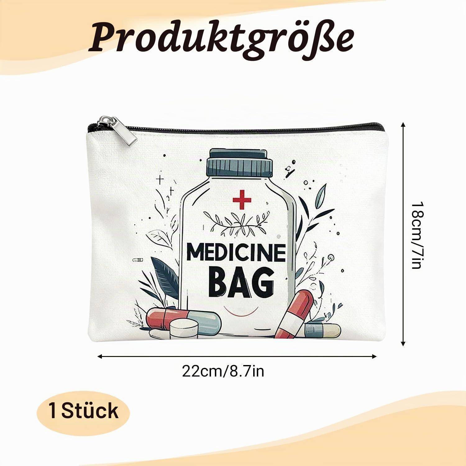 Medikamententasche Reiseapotheke klein für Damen und Herren