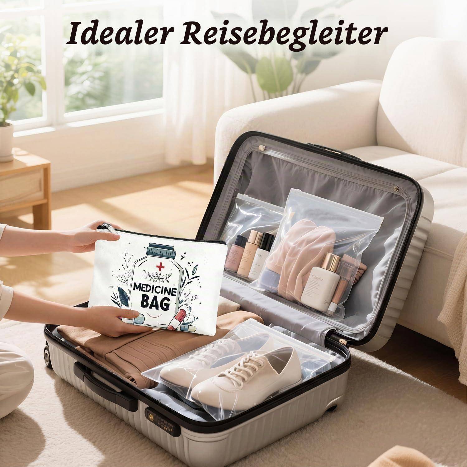 Medikamententasche Reiseapotheke klein für Damen und Herren