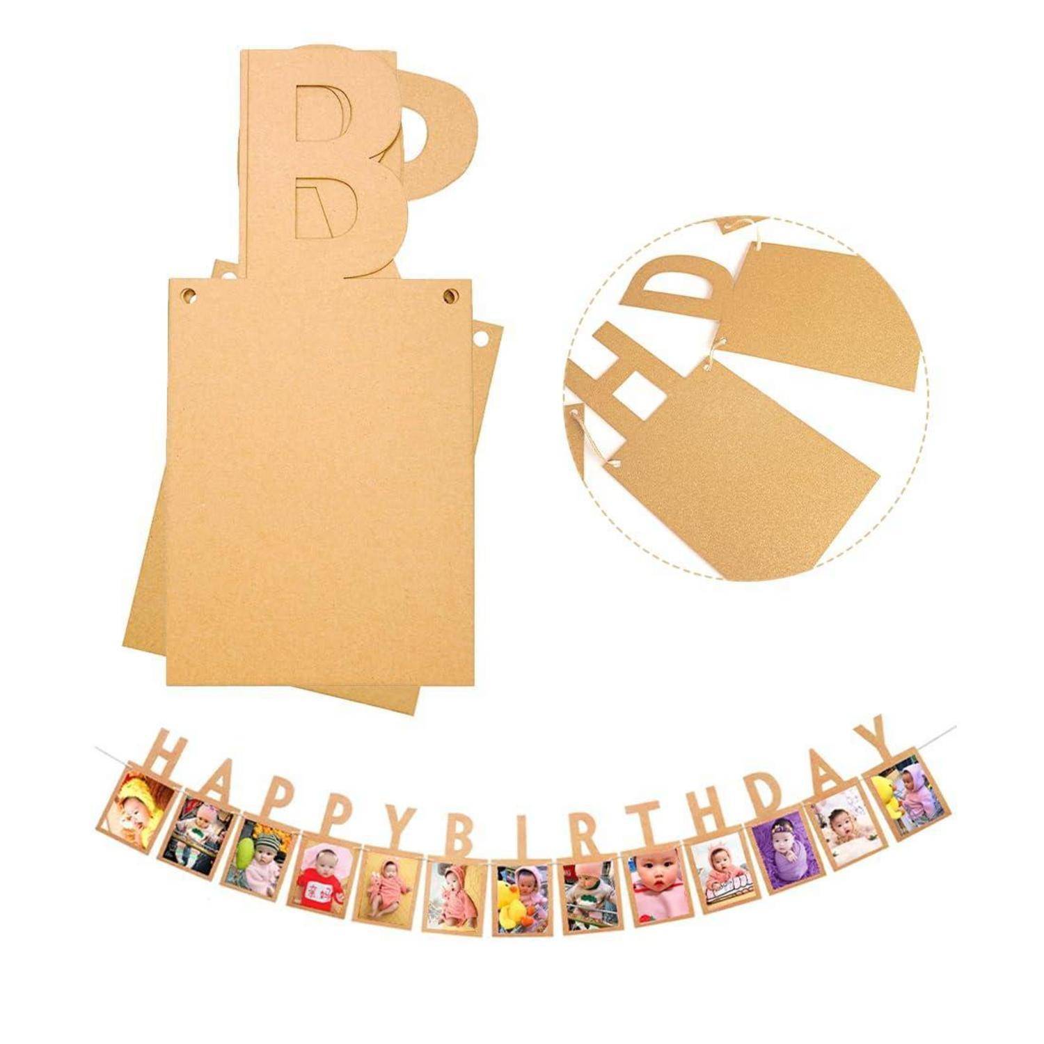 Gold DIY-Geburtstagsplakat-Set mit 