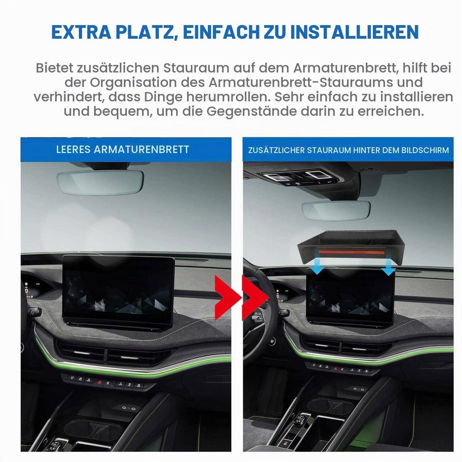 Zusätzlicher Platz, einfach zu installieren.