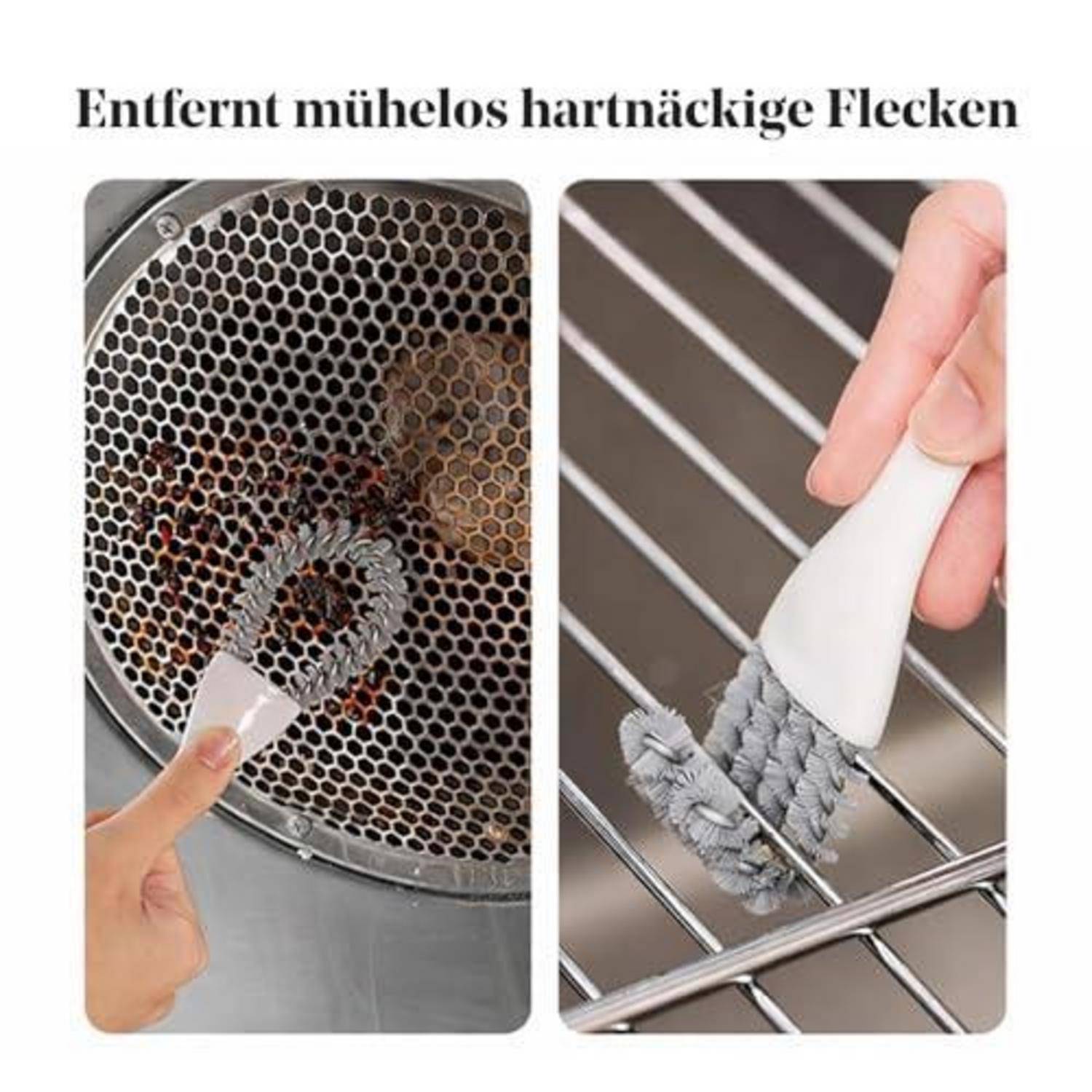 Entfernt mühelos hartnäckige Flecken