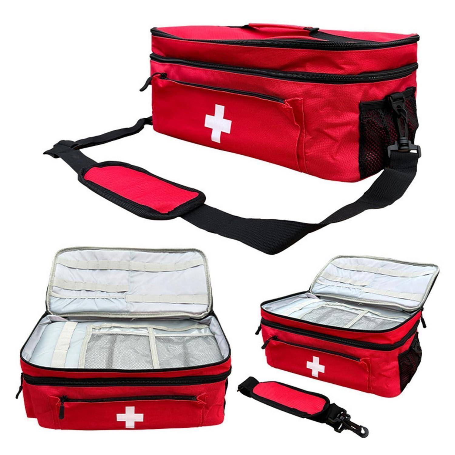 Erste Hilfe Tasche leer, Notfalltasche, Medikamententasche, Arzttasche, Reiseapotheke