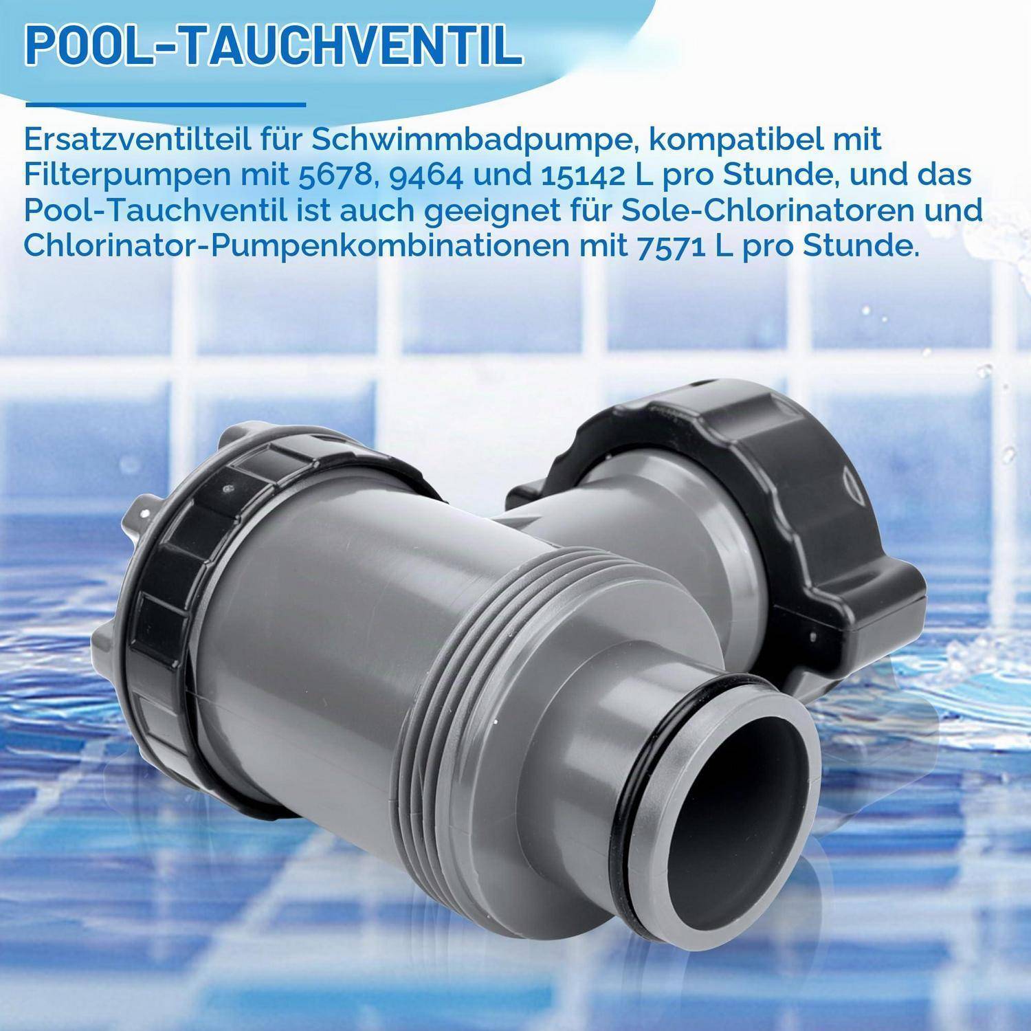Pool Schlauchverbinder 38mm 2 Stück für Oberirdische Poolpumpen