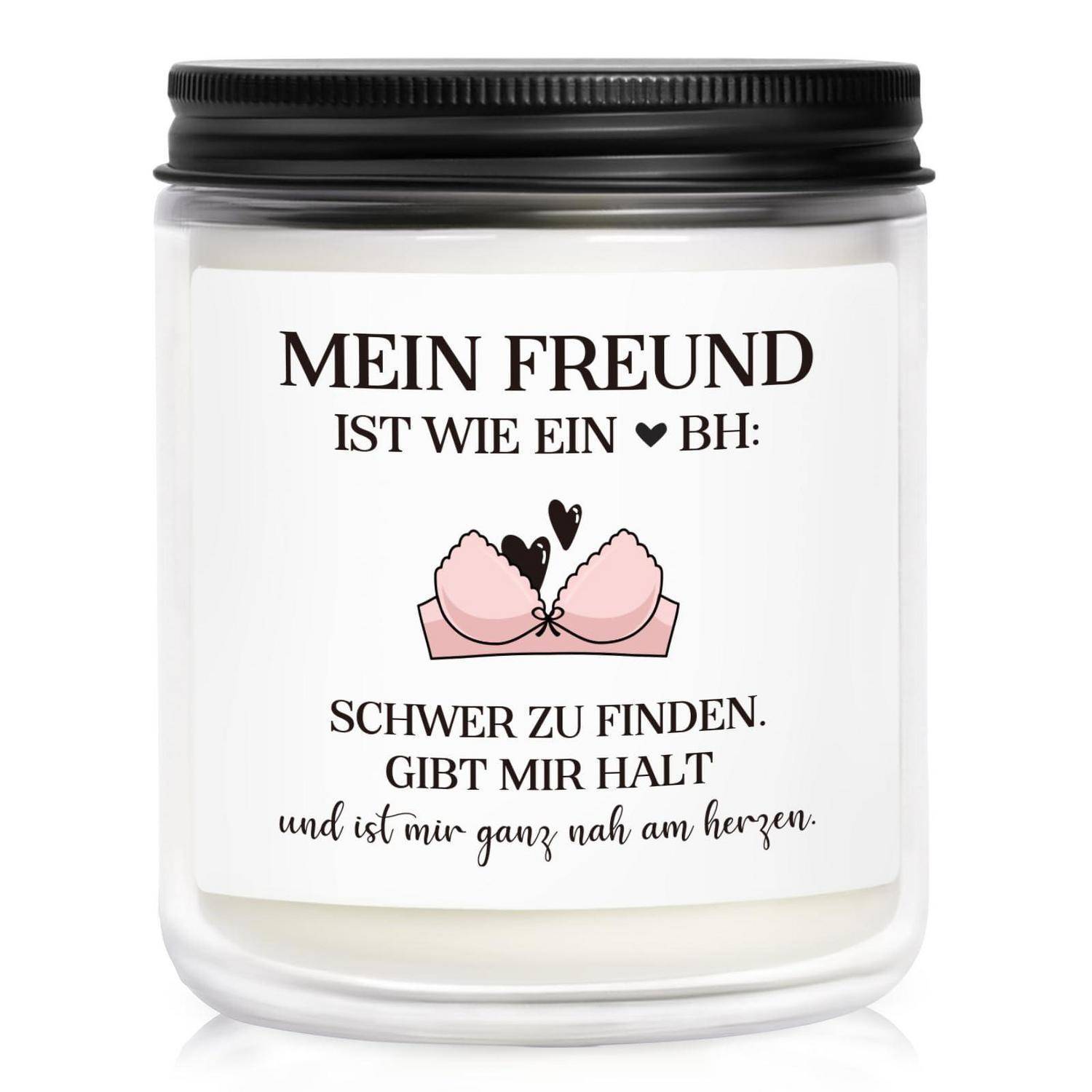 Duftkerze im Glas Sojawachs 35h Brenndauer Wildapfel Eukalyptus Lavendel
