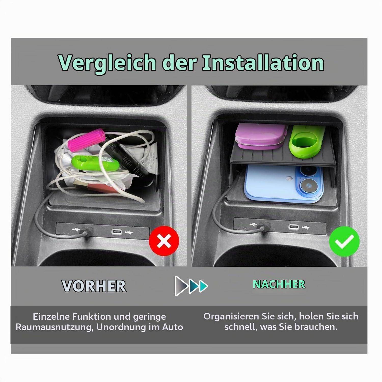 Mittelkonsolen Organizer für VW ID.4 ID.5 GTX Pro 2021-2026
