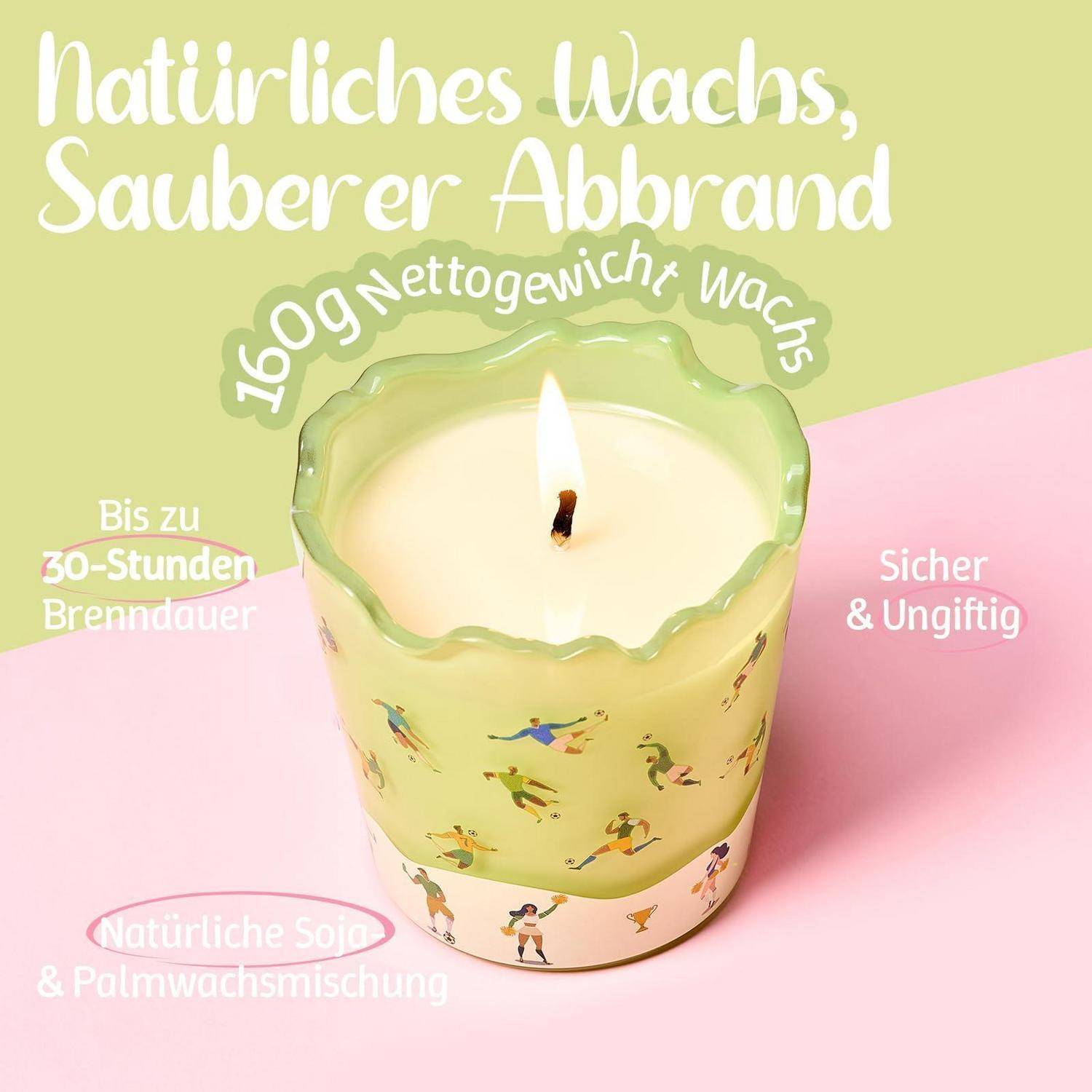 M&amp;SENSE Duftkerze Salbei-Eukalyptus Sojawachs 160g 30h Glas