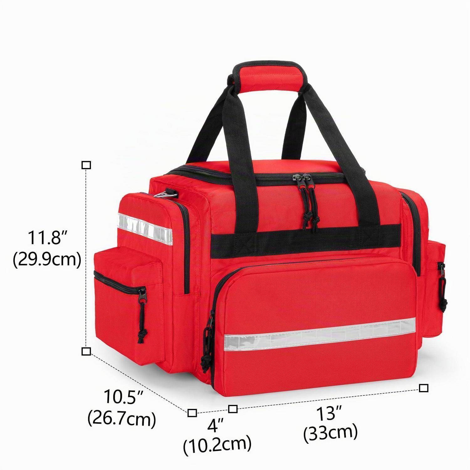 Damero Medizinische Trauma Tasche Rot mit Reflektoren und Trennwänden