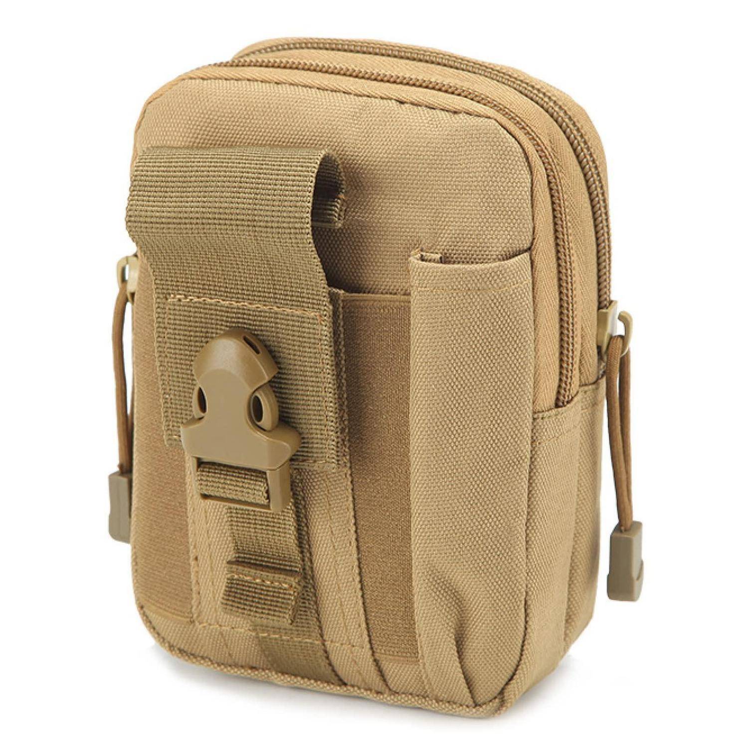 TRIWONDER Taktische Hüfttasche Molle EDC Khaki 800D Oxford Stoff