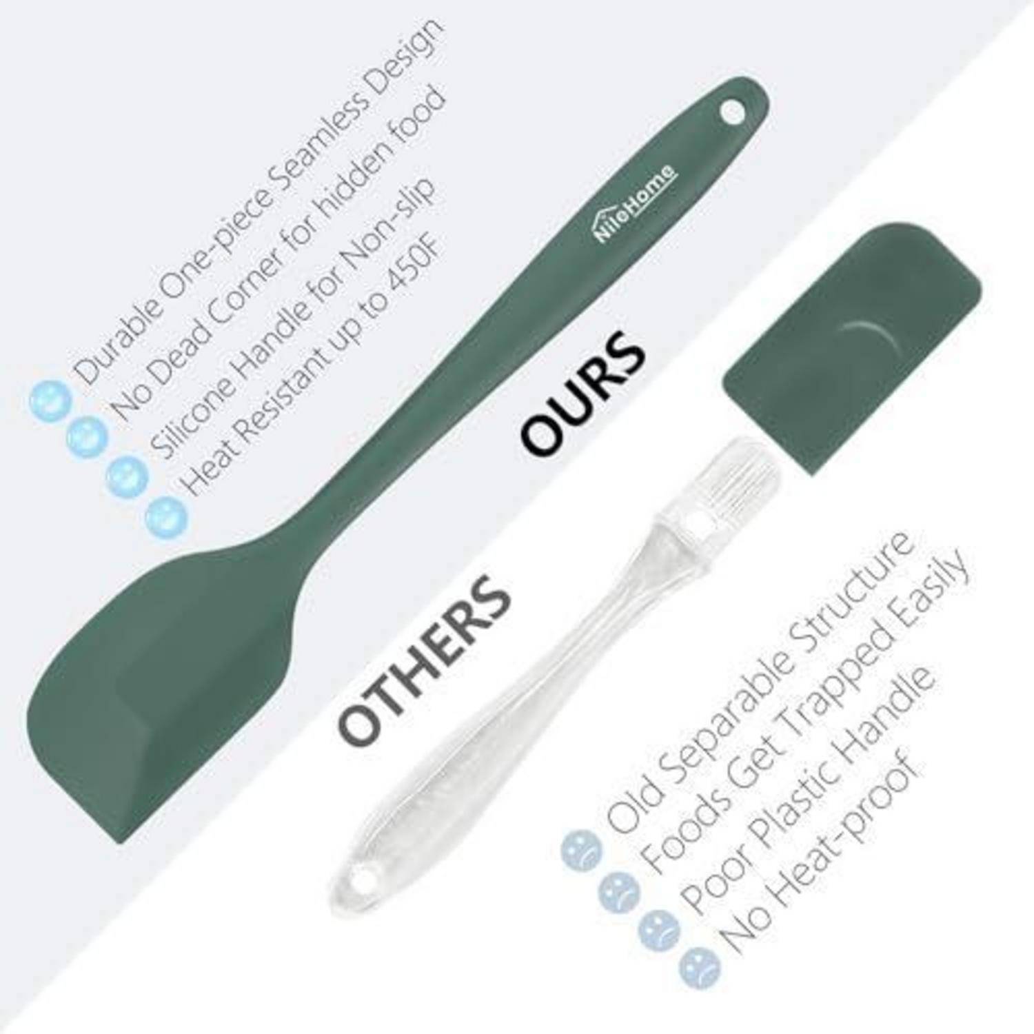 Vergleichsgrafik von Spachteln: „UNSERE