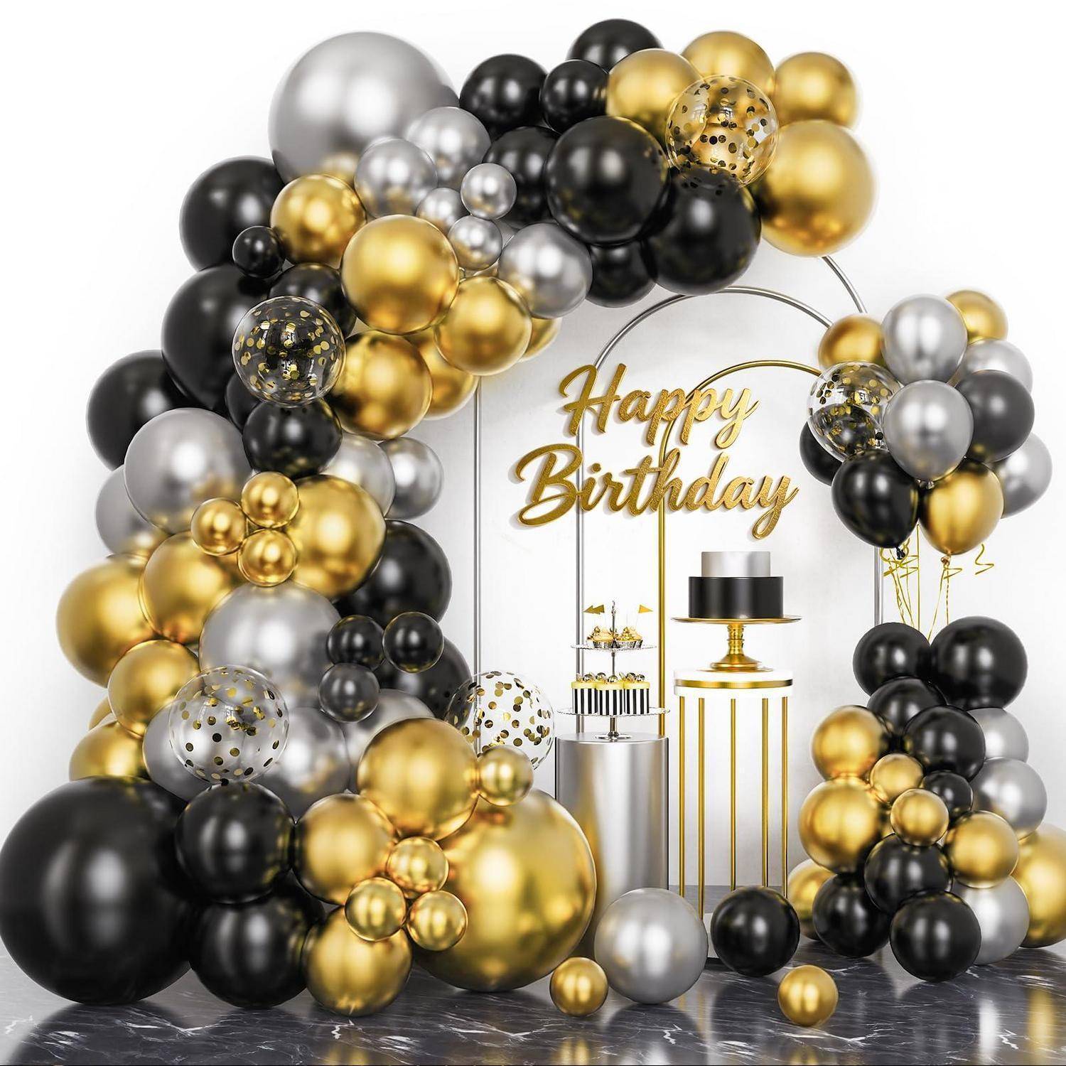 Geburtstagsparty-Kulisse mit „Happy Birthday