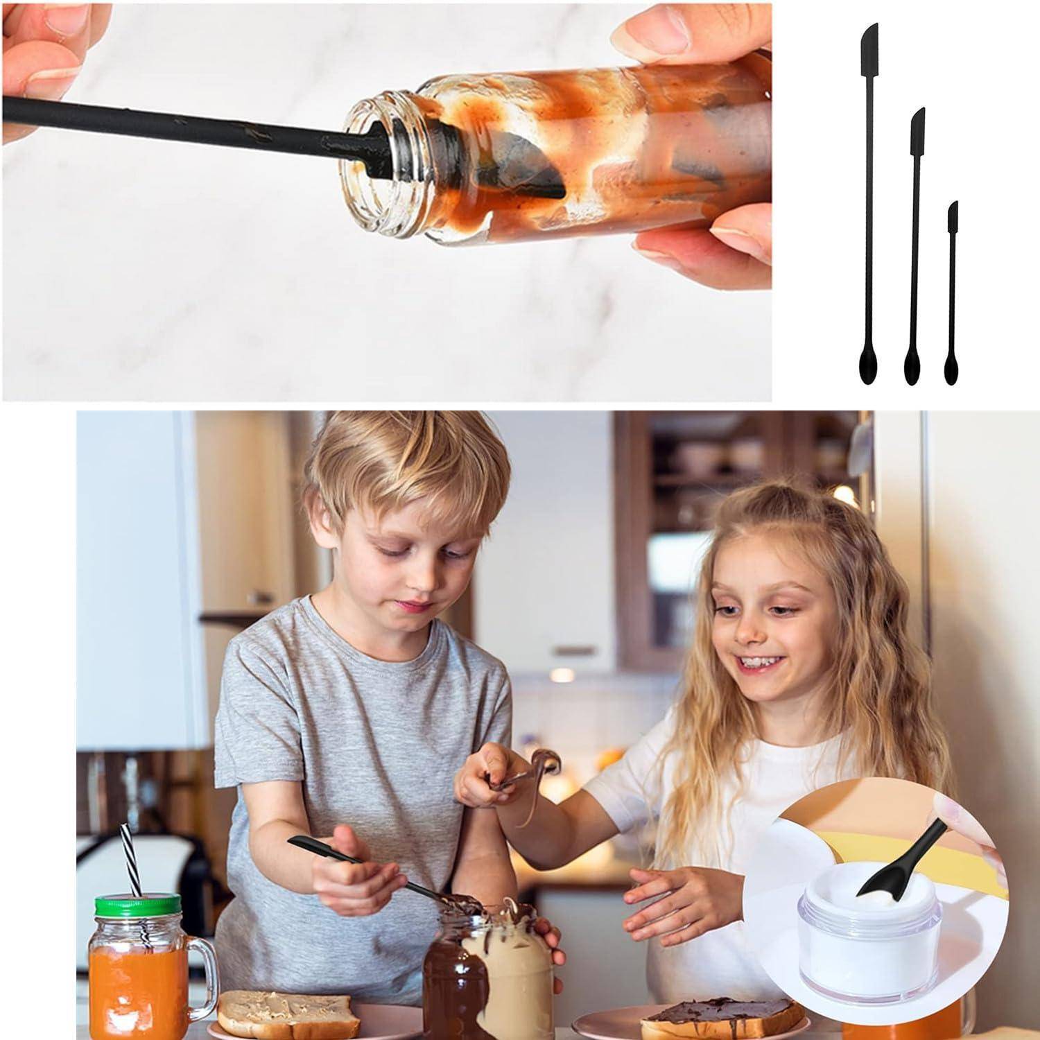 Mini-Spatel Silikon 3er Set 20cm Hitzebeständig BPA-frei