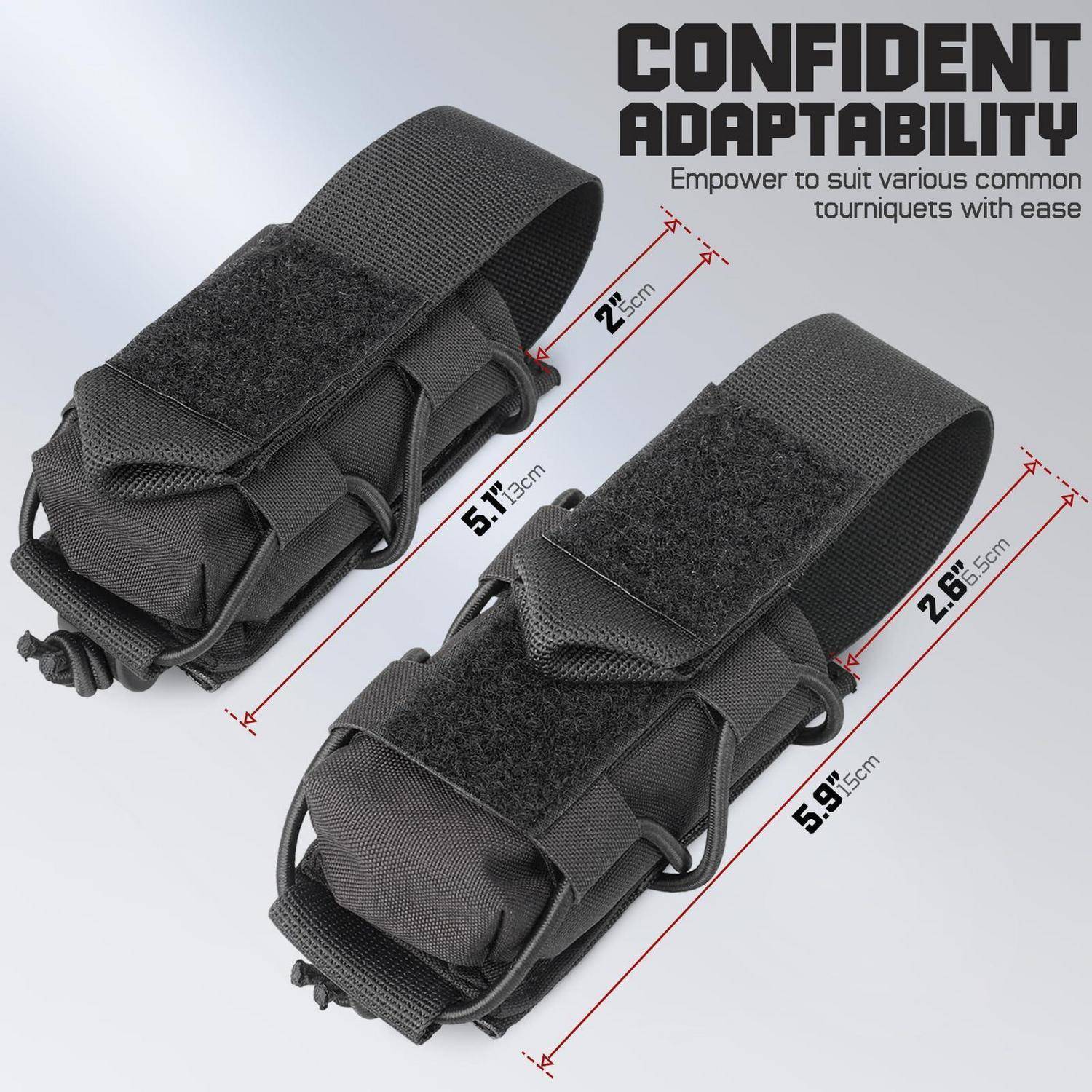 Tourniquet Holster MOLLE Tasche Schwarz 500D Nylon
