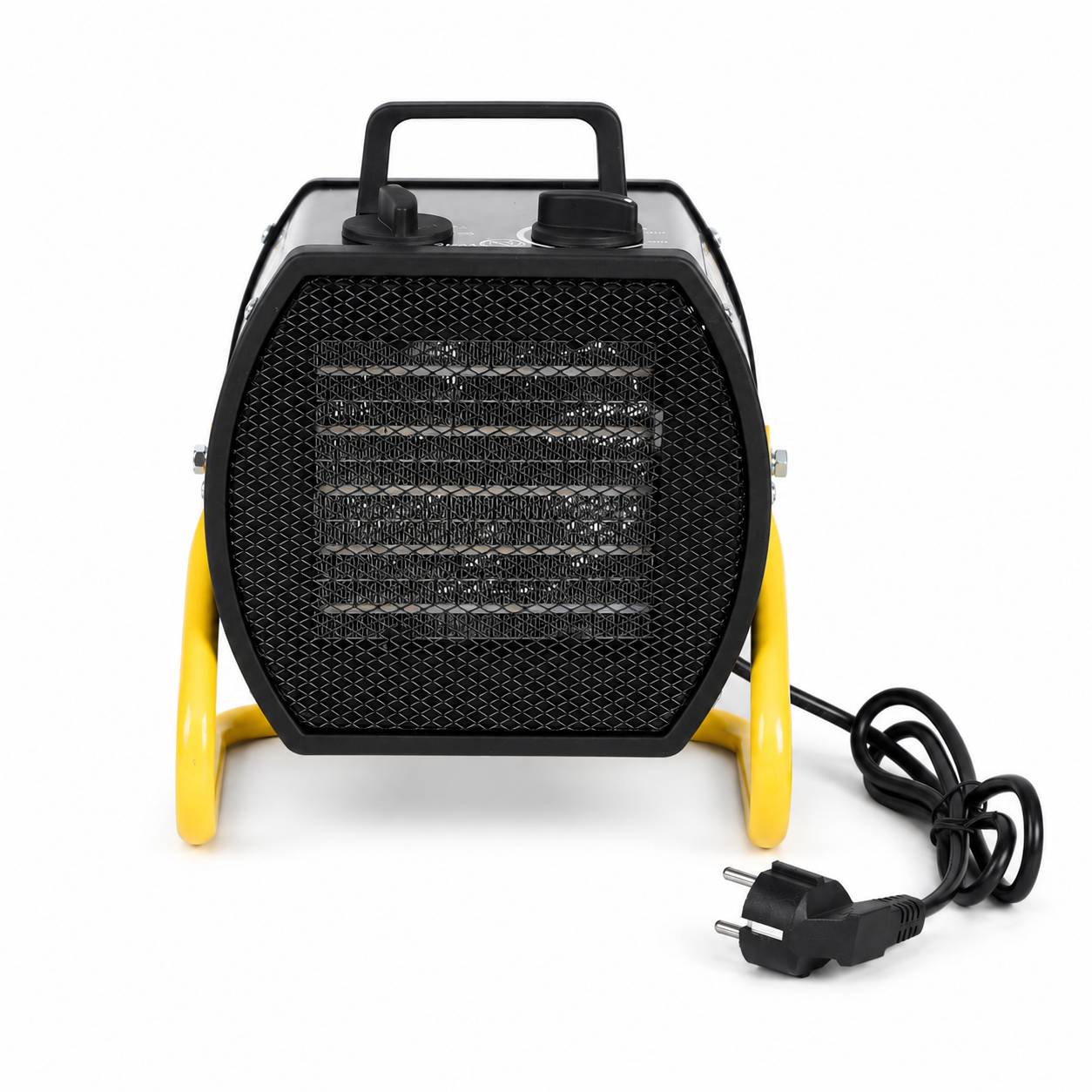Heizlüfter 2000 W Heizgebläse Bauheizer, PTC-Keramik, Thermostat bis 85 °C, für Keller Garage Werkstatt