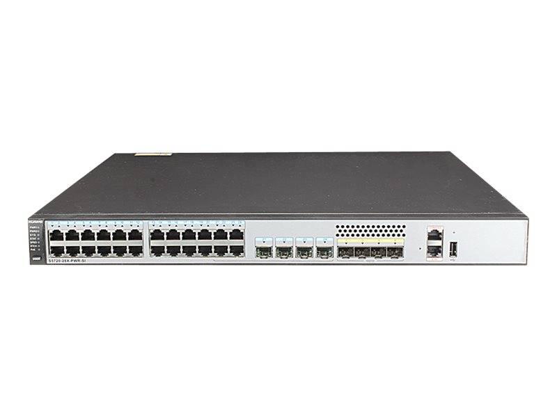 Huawei S5720-28X-PWR-SI-AC - Switch - L3 - managed - 24 x 10/100/1000 (PoE+)