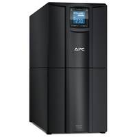 Schwarzes APC-Unterbrechungsfreie Stromversorgungstower mit kleinem vorderen Anzeigebildschirm