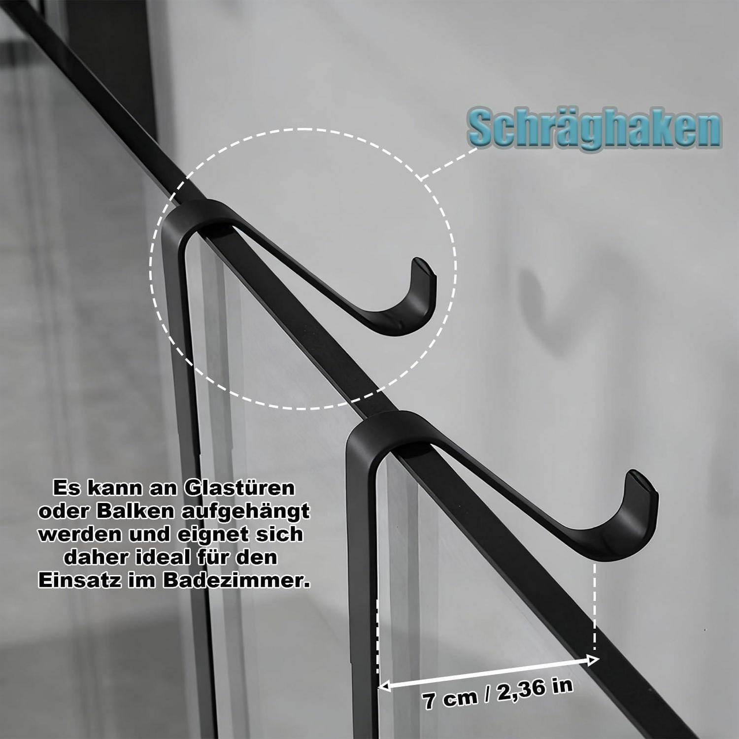 Duschablage Edelstahl zum Hängen ohne Bohren mit Haken und Saugnäpfen