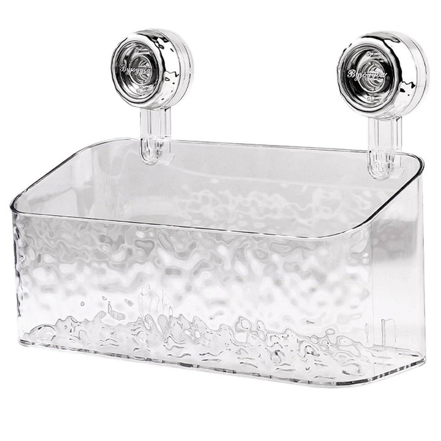 Duschablage mit Saugnapf, ohne Bohren, transparent