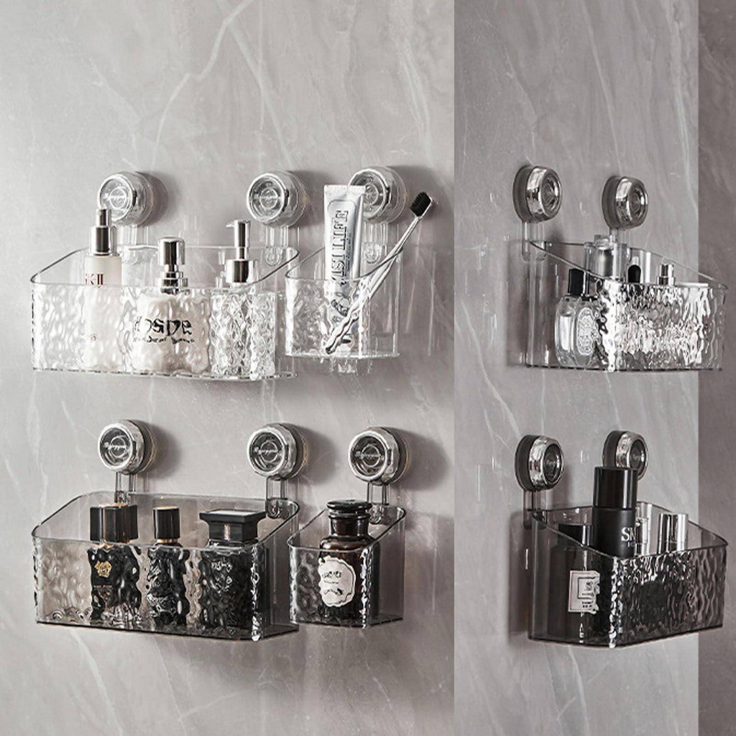 Duschablage mit Saugnapf, ohne Bohren, transparent