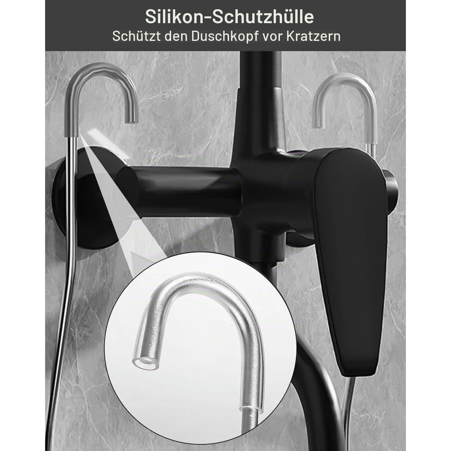 Duschablage ohne Bohren Aluminium Silber