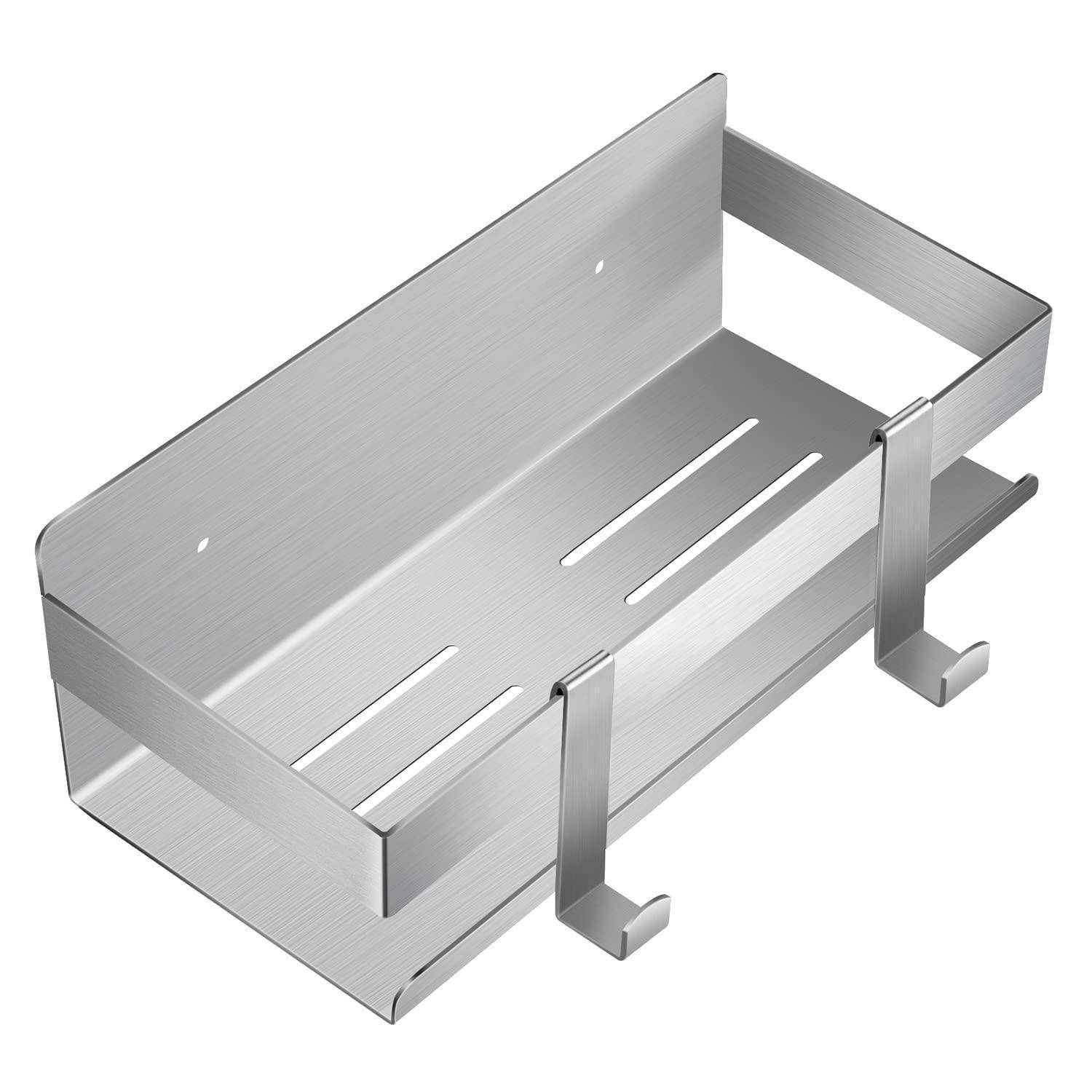 Silbernes Metall-Wandmontage-Kabelkanal mit geschlitzter Basis und zwei Aufhängebügeln, gezeigt vor weißem Hintergrund.