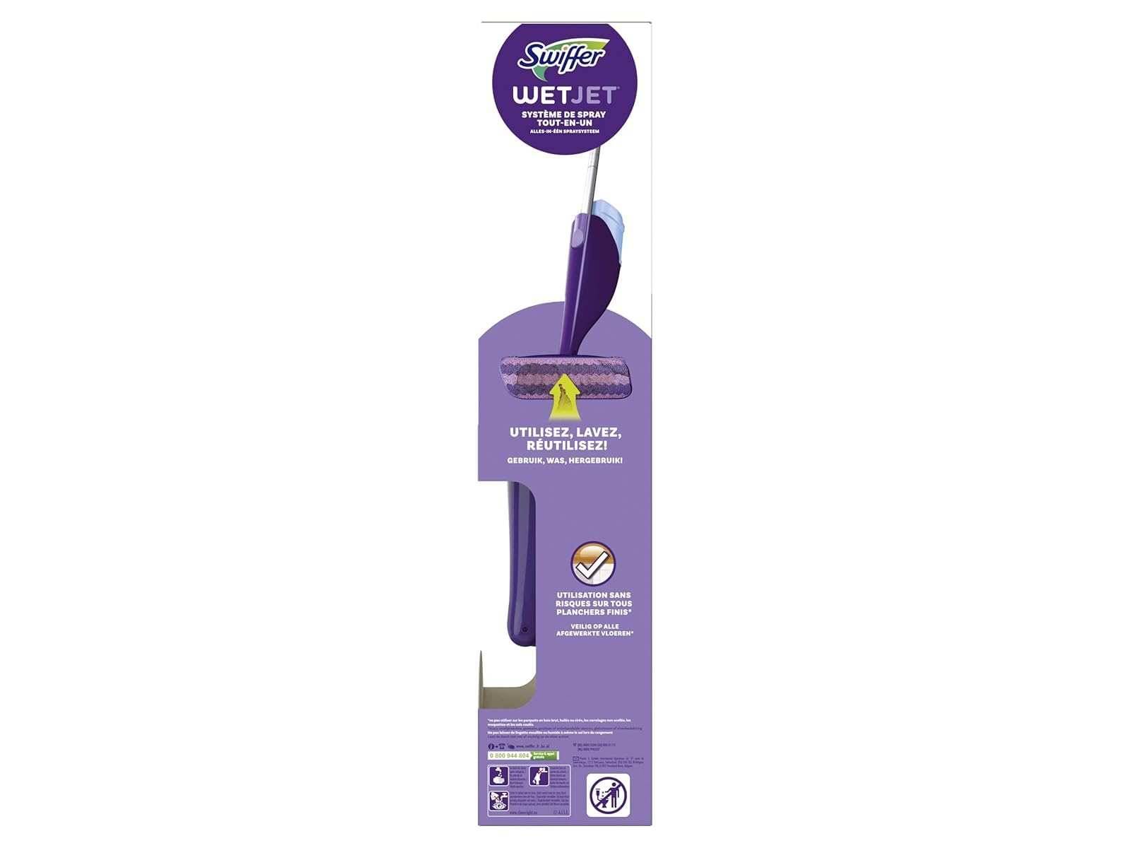 Swiffer WetJet Starter-Set für alle Bodenarten Wischer Lösung Reinigungstüchern