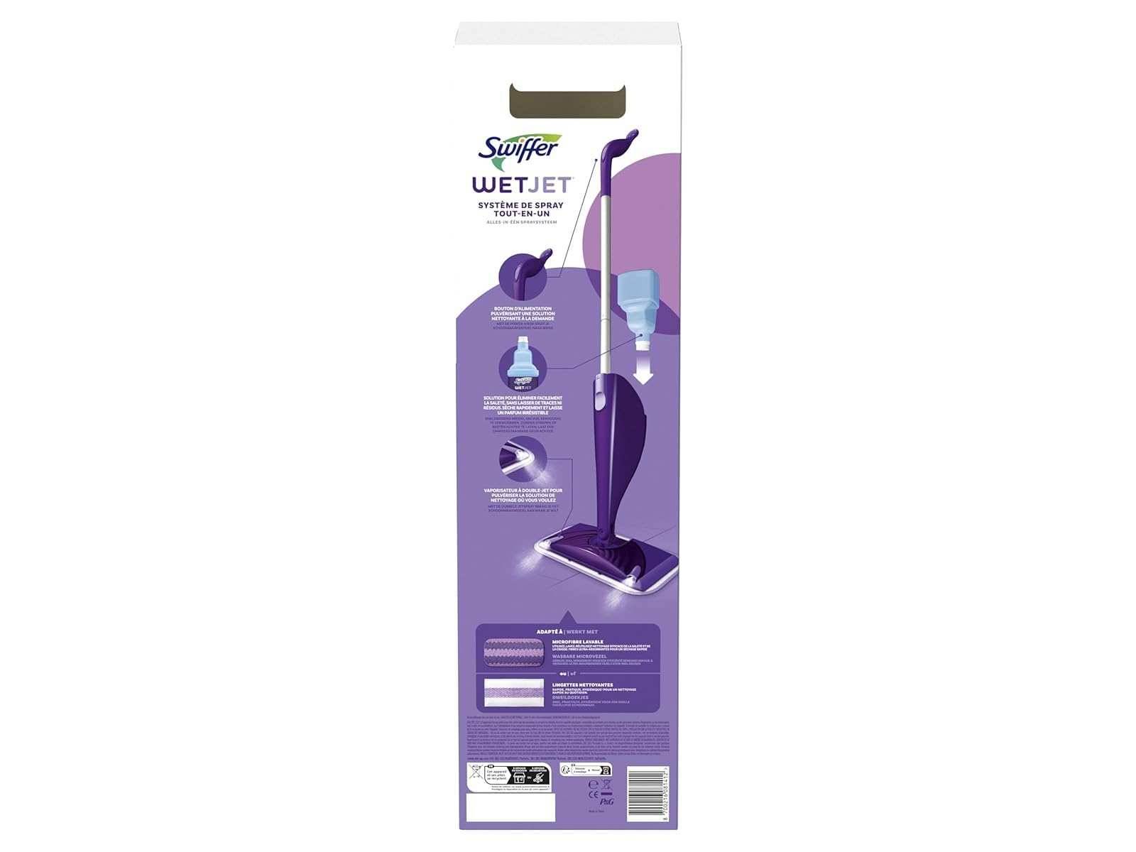 Swiffer WetJet Starter-Set für alle Bodenarten Wischer Lösung Reinigungstüchern