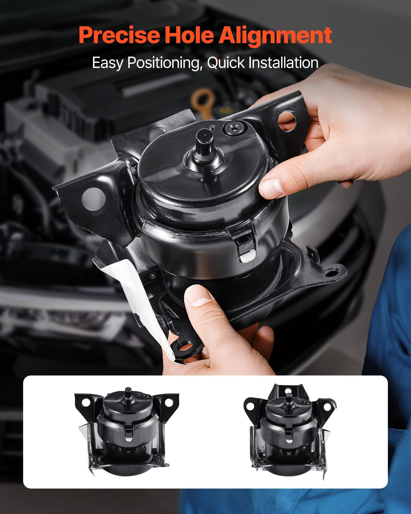 VEVOR Motorhalterungssatz Ersatz 2 Stk. kompatibel mit 2014–2018 Chevrolet Silverado 1500 5,3 l V8, ersetzt OE# 84175582, 84175583, sichere Unterst