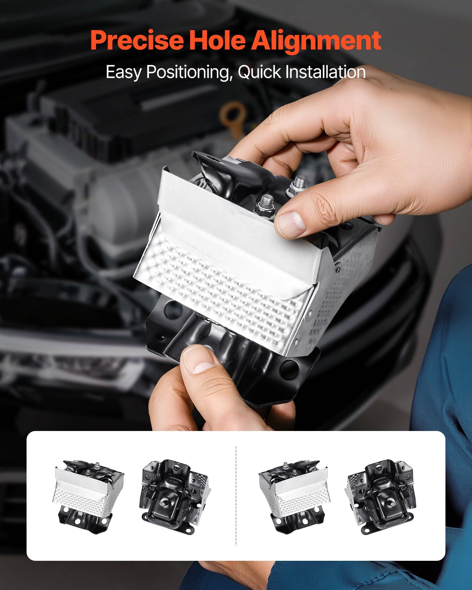 VEVOR Motorhalterungssatz Ersatz 2 Stk. kompatibel mit 2007–2013 Chevrolet Silverado 1500 5,3 l V8, ersetzt OE# A5365, A5365, sichere Unterstützung