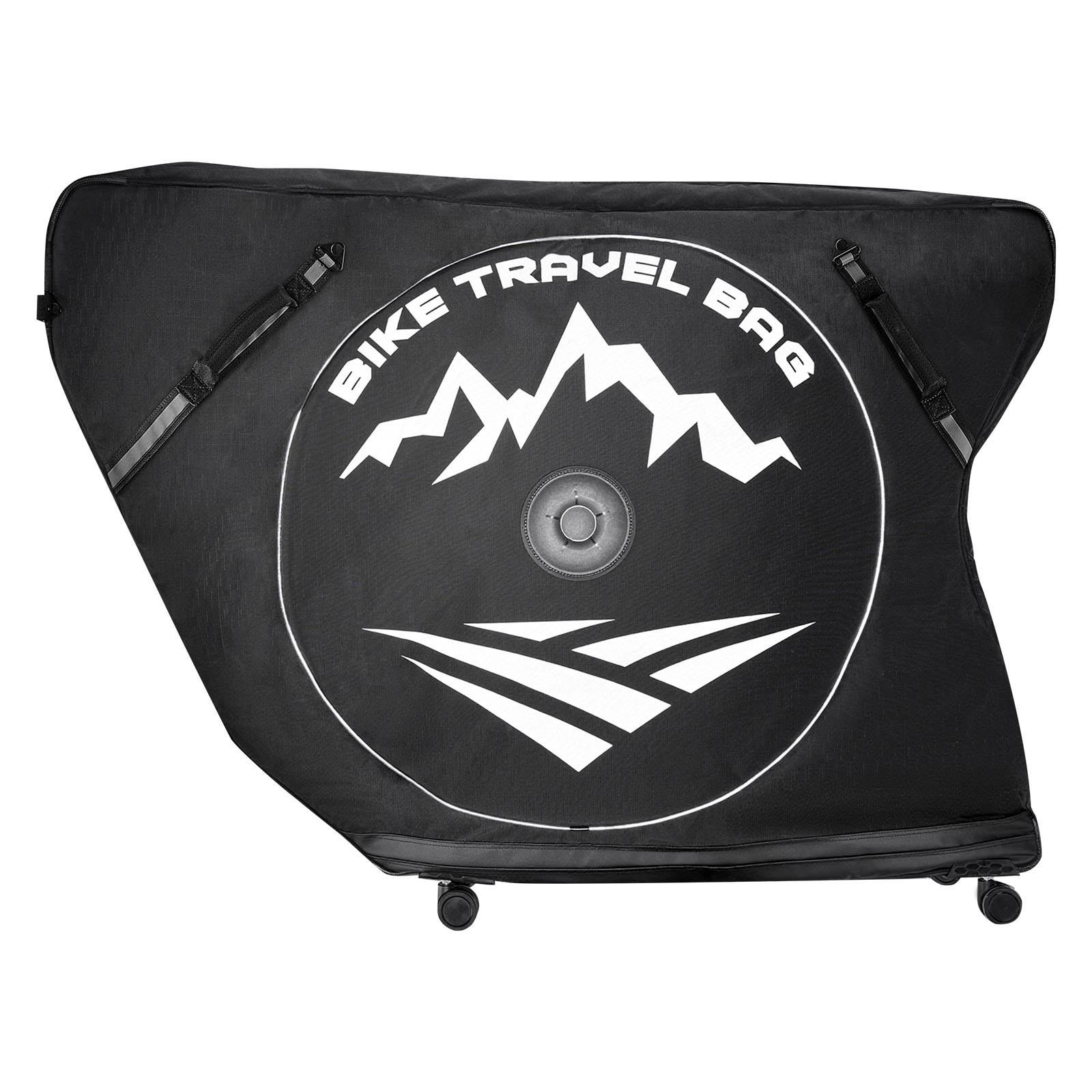 VEVOR Fahrrad Transporttasche, Triathlon-Fahrradtasche mit TSA-Schloss & Doppelreißverschluss, bis max. 106 cm Radstand, für Reisen, Outdoor-Aktivit