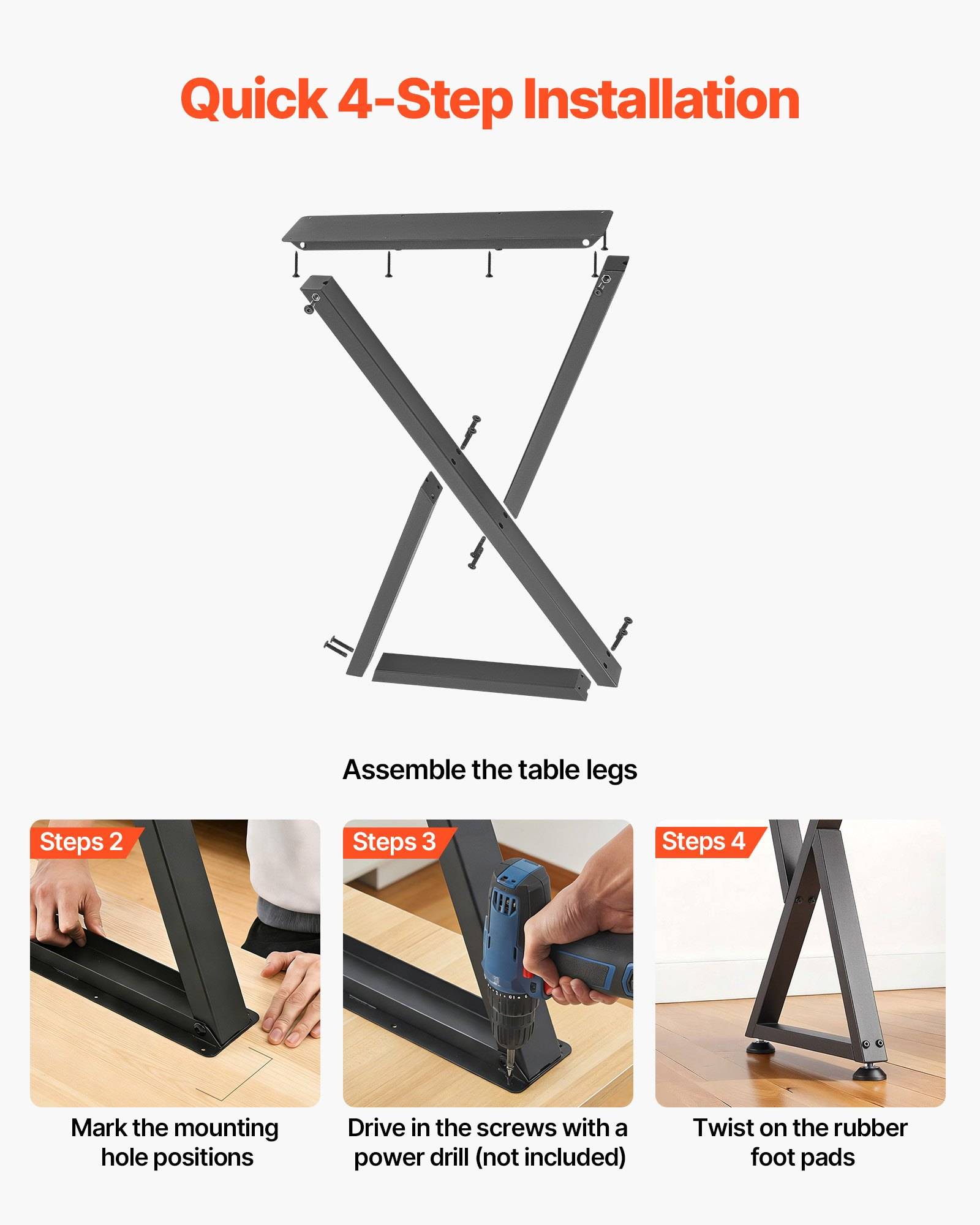Anleitung mit Grafik für „Schnelle 4-Schritt-Installation