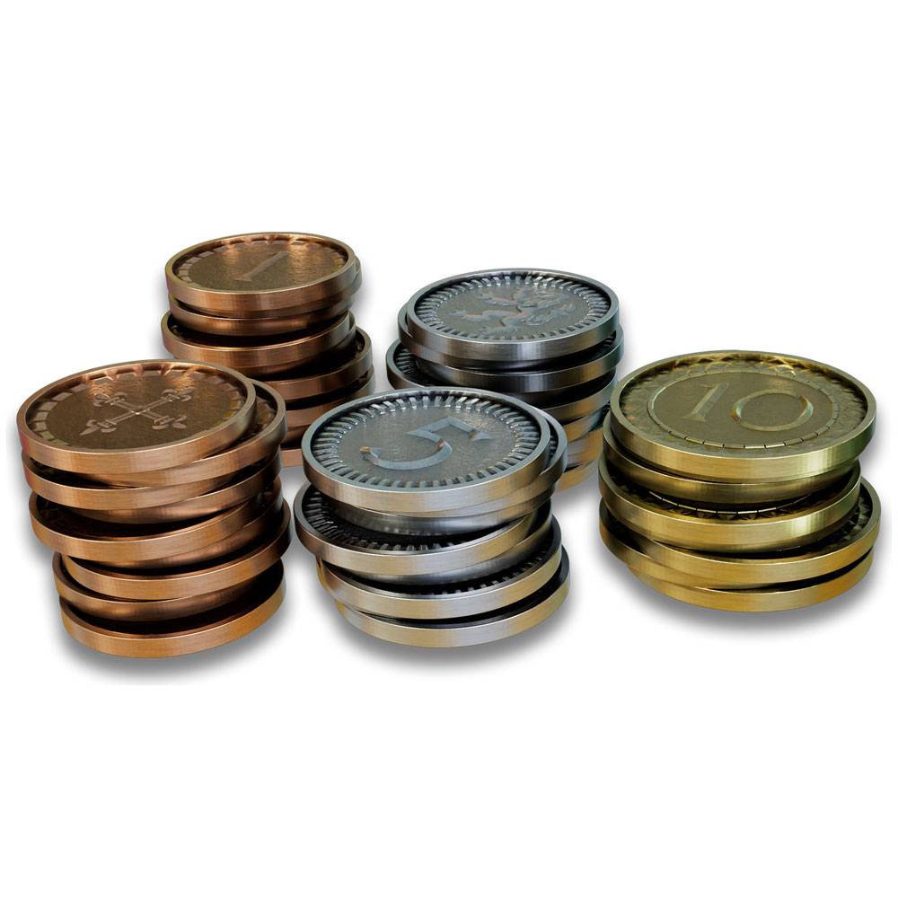 Stapel von gemischten Euro-Münzen in Bronze-, Silber- und Goldtönen, gruppiert auf weißem Hintergrund.
