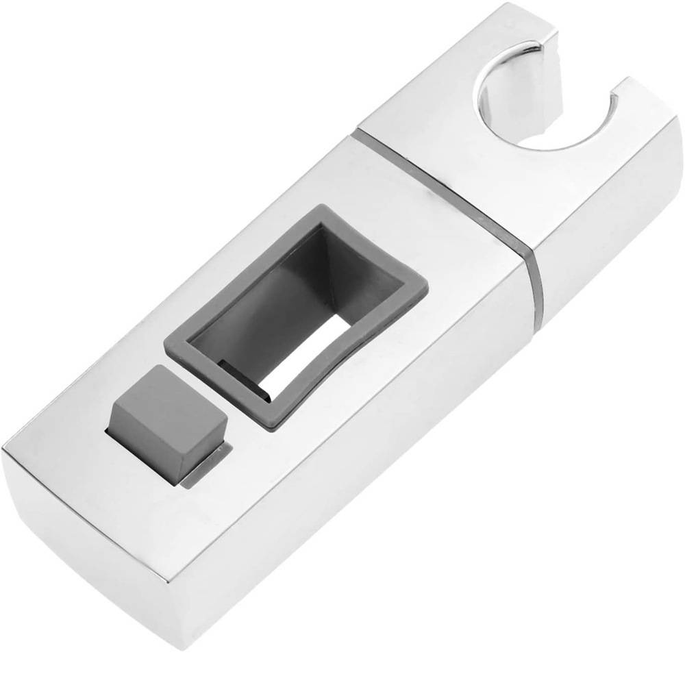 Silberner USB-Fingerabdruckleser auf weißem Hintergrund, mit versenktem Sensorfenster und rechteckiger Taste.