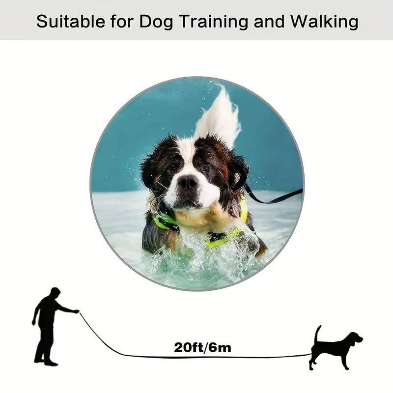 Illustration einer Hundetrainingsleine mit der Bezeichnung „Geeignet für Hundetraining und Spaziergang